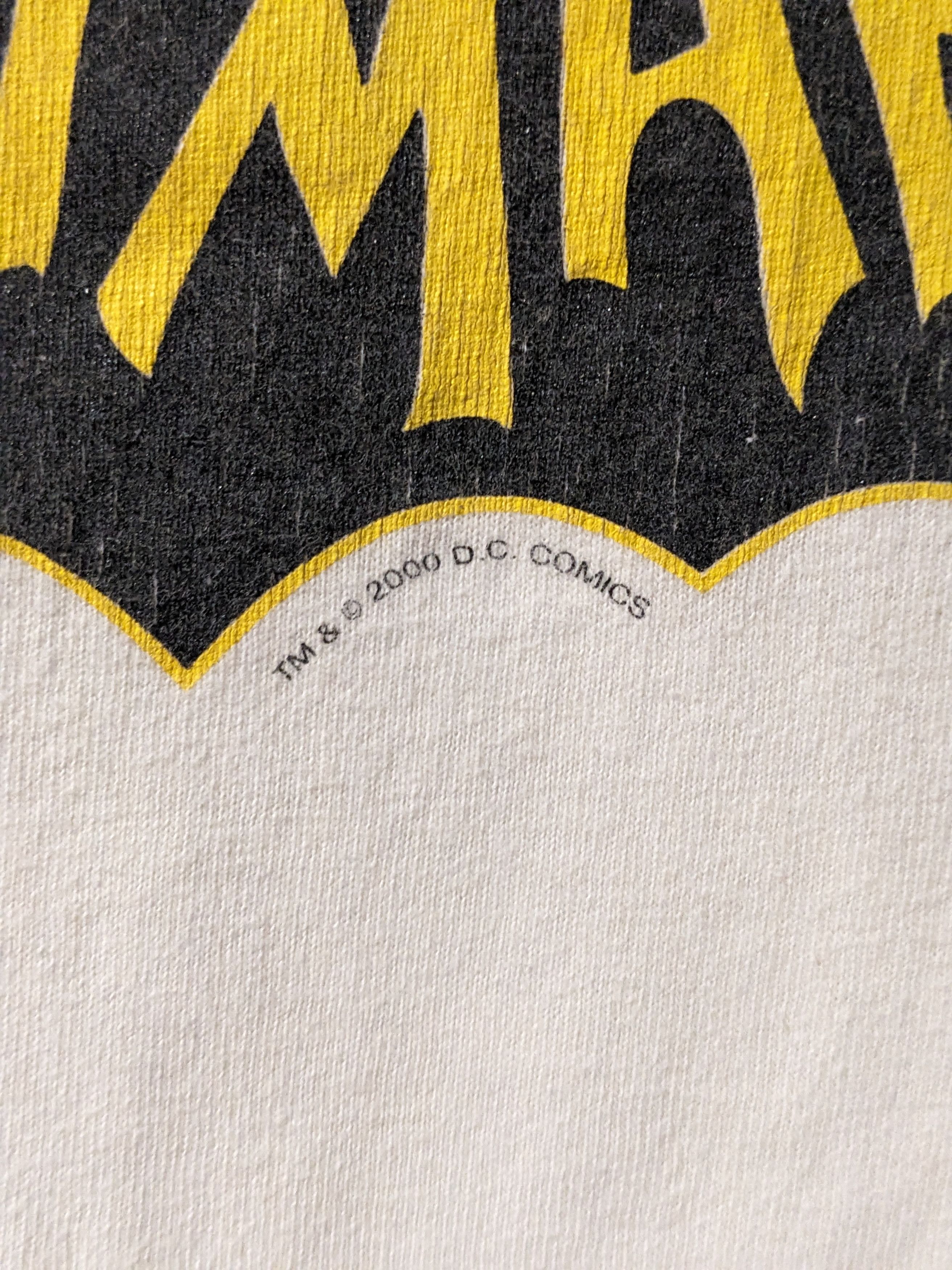 DC Comics Vintage 2000 Batman Center Logo DC Comics Ringer T-Shirt Size US XL / EU 56 / 4 - 3 Thumbnail