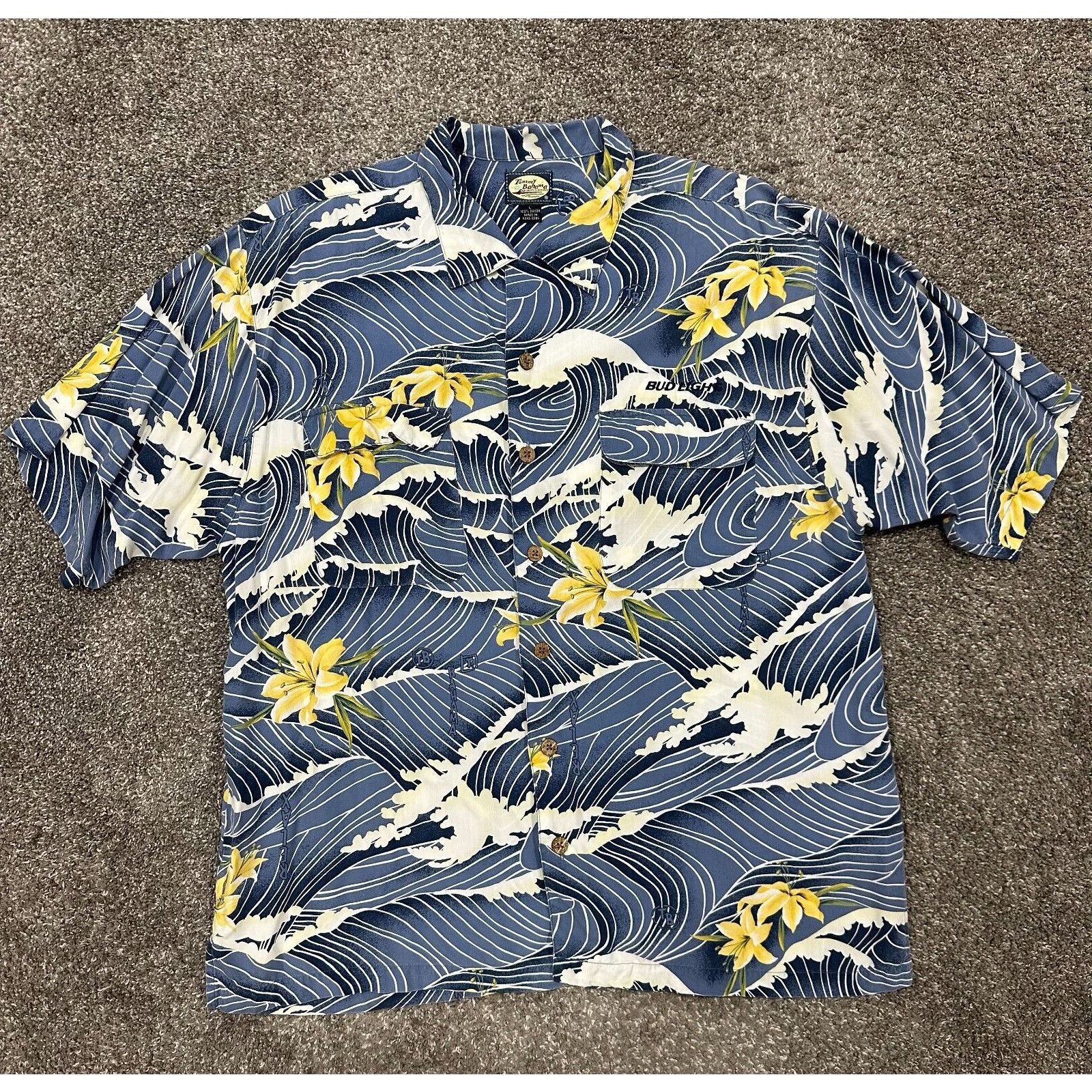 Tommy Bahama VTG Tommy Bahama Hawaiin Shirt Floral Mens L Bud Light Size US L / EU 52-54 / 3 - 1 Thumbnail
