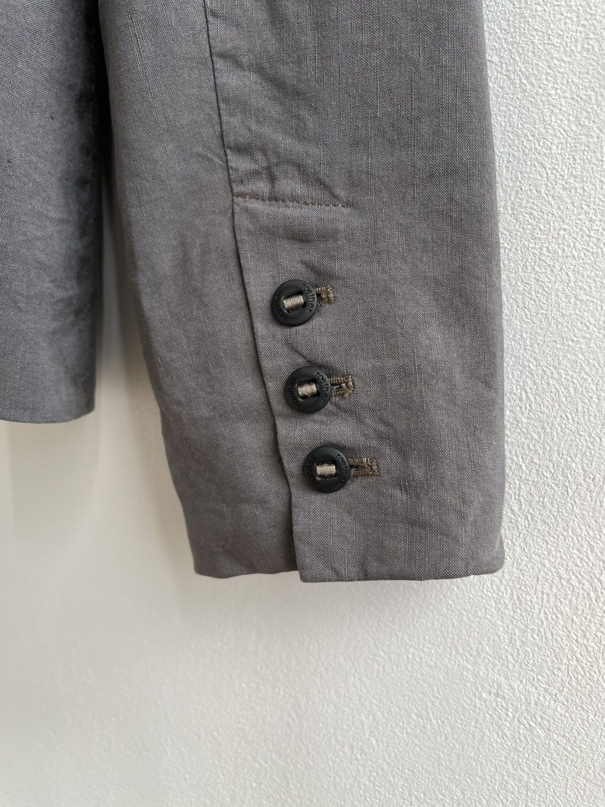 hannes roether Hannes Roether Silk Linen Blazer Coat Three Button Size M / US 6-8 / IT 42-44 - 18 Thumbnail