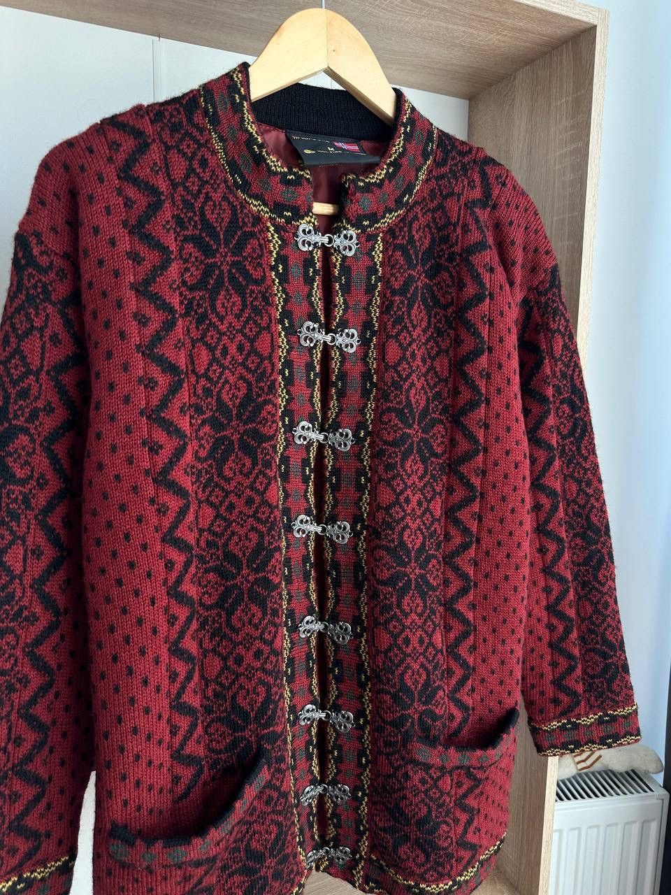 Japanese Brand × Vintage Vintage Windfjord of Norway Cardigan Red Sweater Size US M / EU 48-50 / 2 - 11 Thumbnail