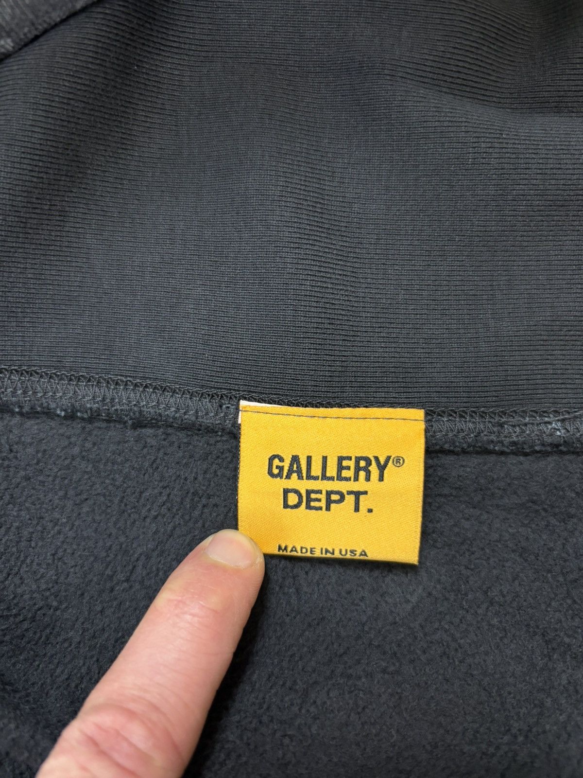 Gallery Dept. Gallery Dept Paint Logo Hoodie, Washed Black Size US L / EU 52-54 / 3 - 13 Thumbnail