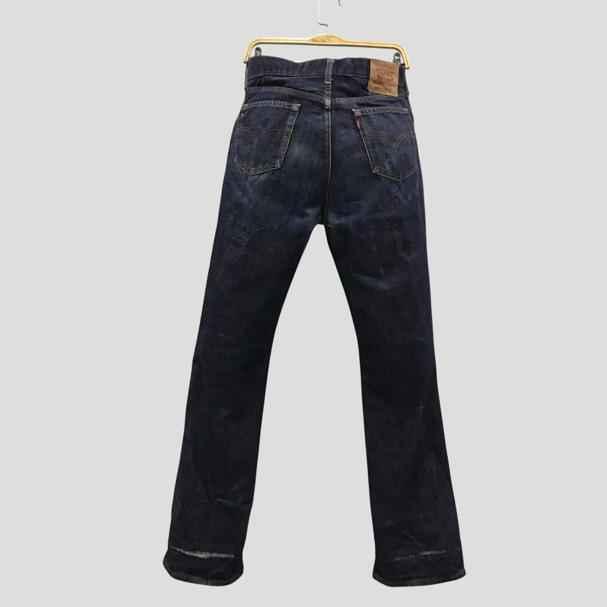 Levi's Vintage 90s Levi’s 516 Denim Blue Dark Wash Bootcut Jeans Size US 34 / EU 50 - 2 Thumbnail