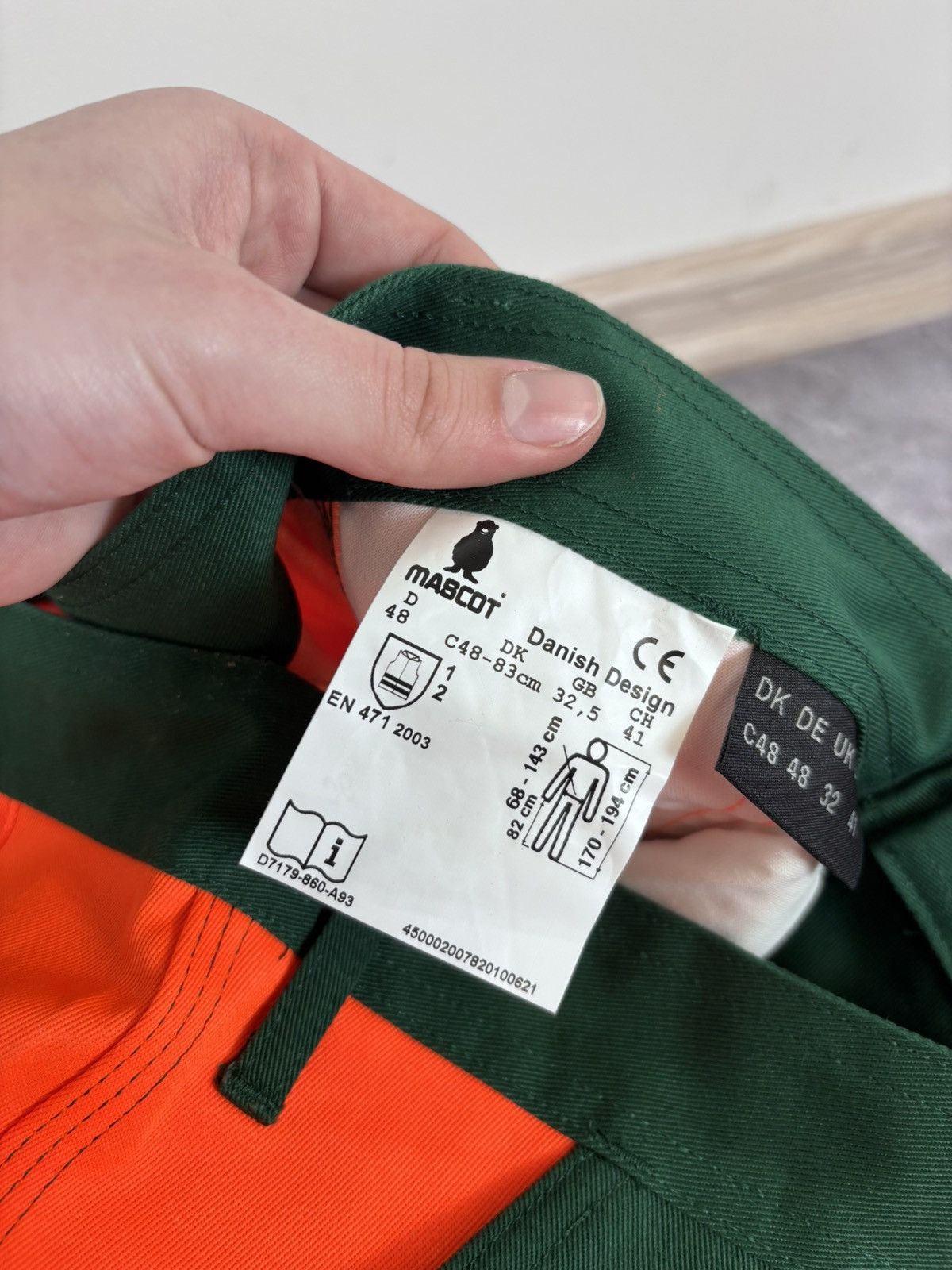 Other Mascot Men’s NWT Reflective Green/Orange Safety Work Pants Size US 32 / EU 48 - 10 Thumbnail