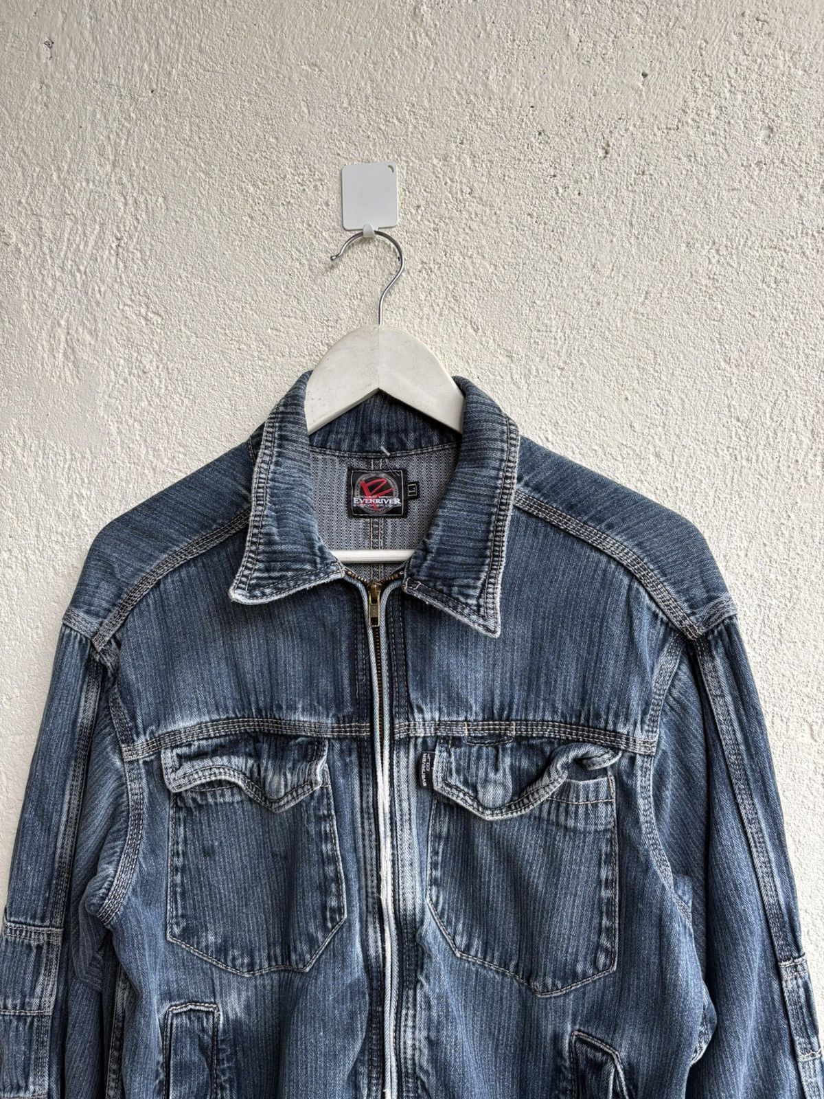 Hysteric Glamour 2000s Evenriver Japanese denim wash jacket Size US L / EU 52-54 / 3 - 2 Thumbnail