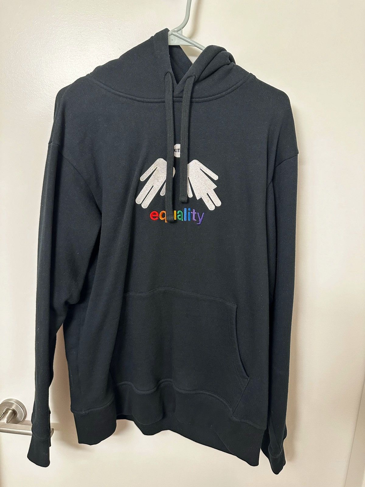 image of Kith Equality Hoodie in Black, Men's (Size Medium)