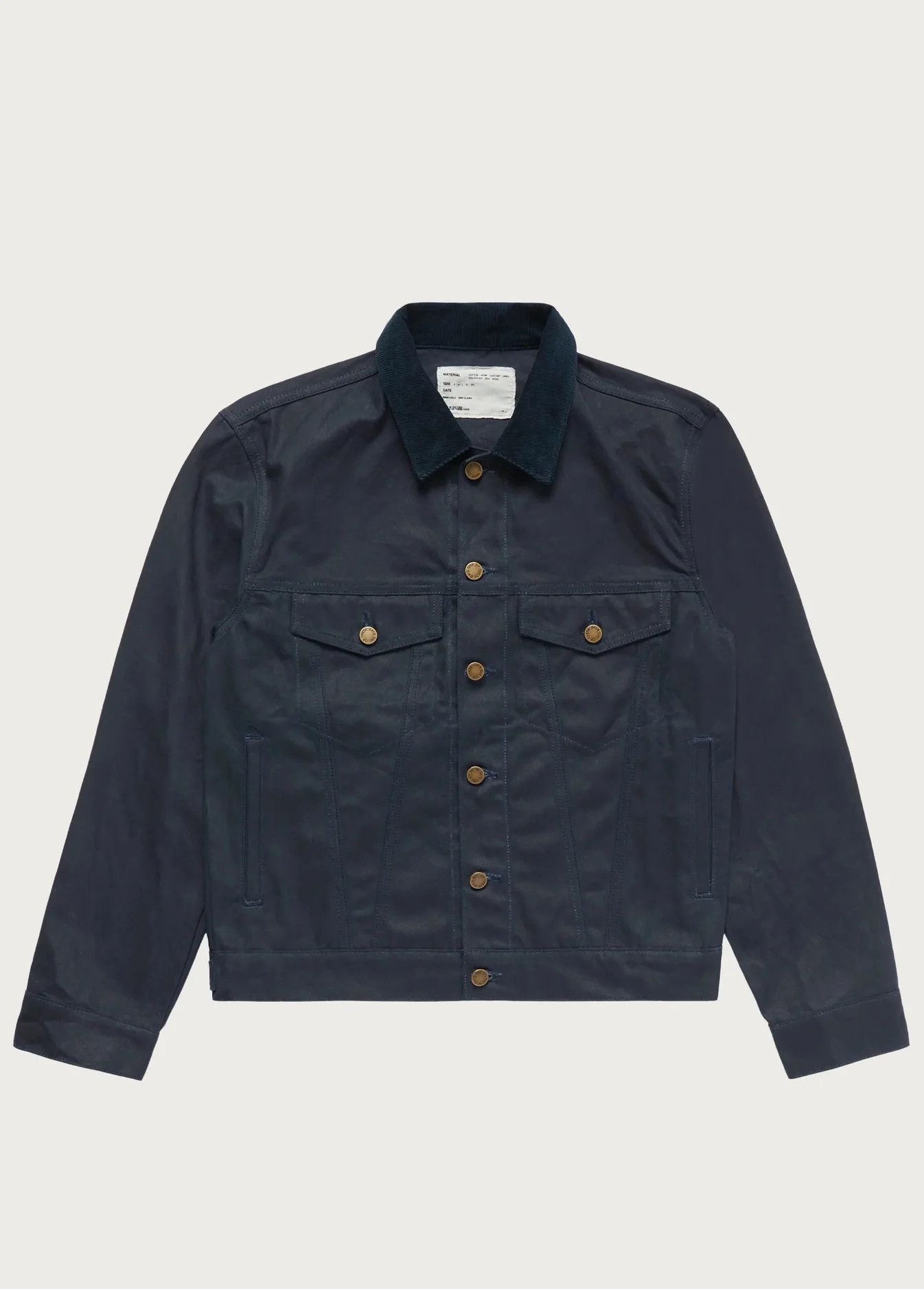 Other One Of These Days Waxed Canvas Trucker Jacket Navy USA Size US S / EU 44-46 / 1 - 1 Thumbnail