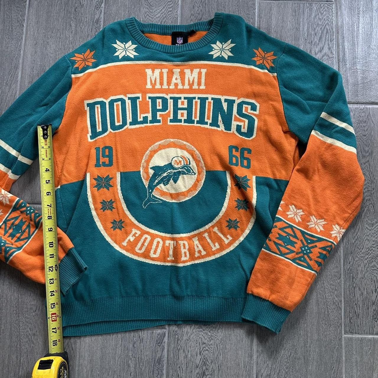 image of Nfl x Vintage Miami Dolphins 1966 Sweater in Orange, Men's (Size XL)