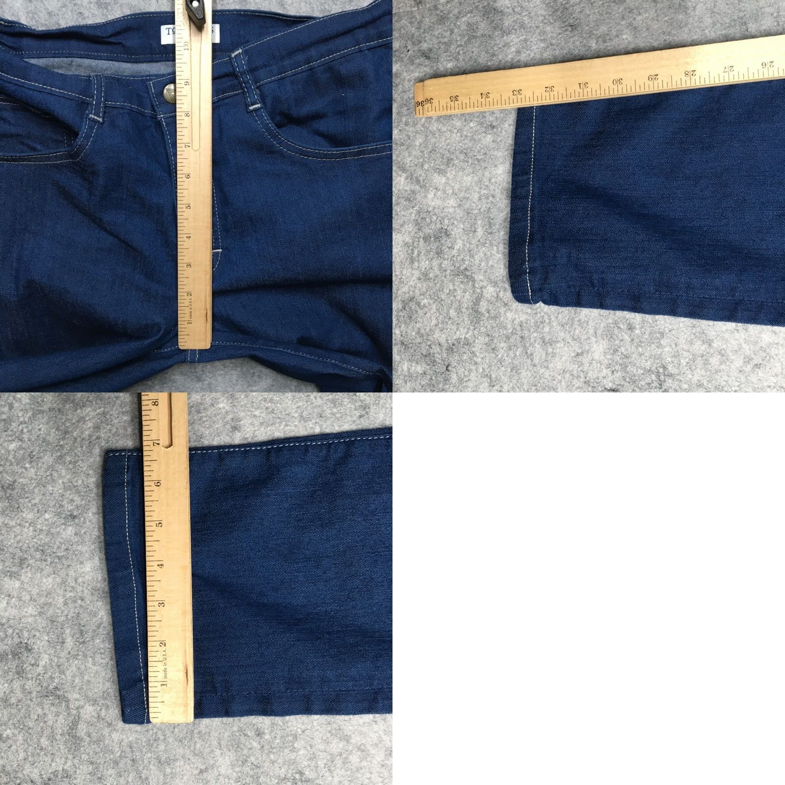 Delta Tom James Jeans Blue Delta Mens 30x33 Denim Medium Wash Regular 5-Pocket USA Font tag note: size approximated by measurements Vintage No Shirt? Size US 30 / EU 46 - 9 Thumbnail