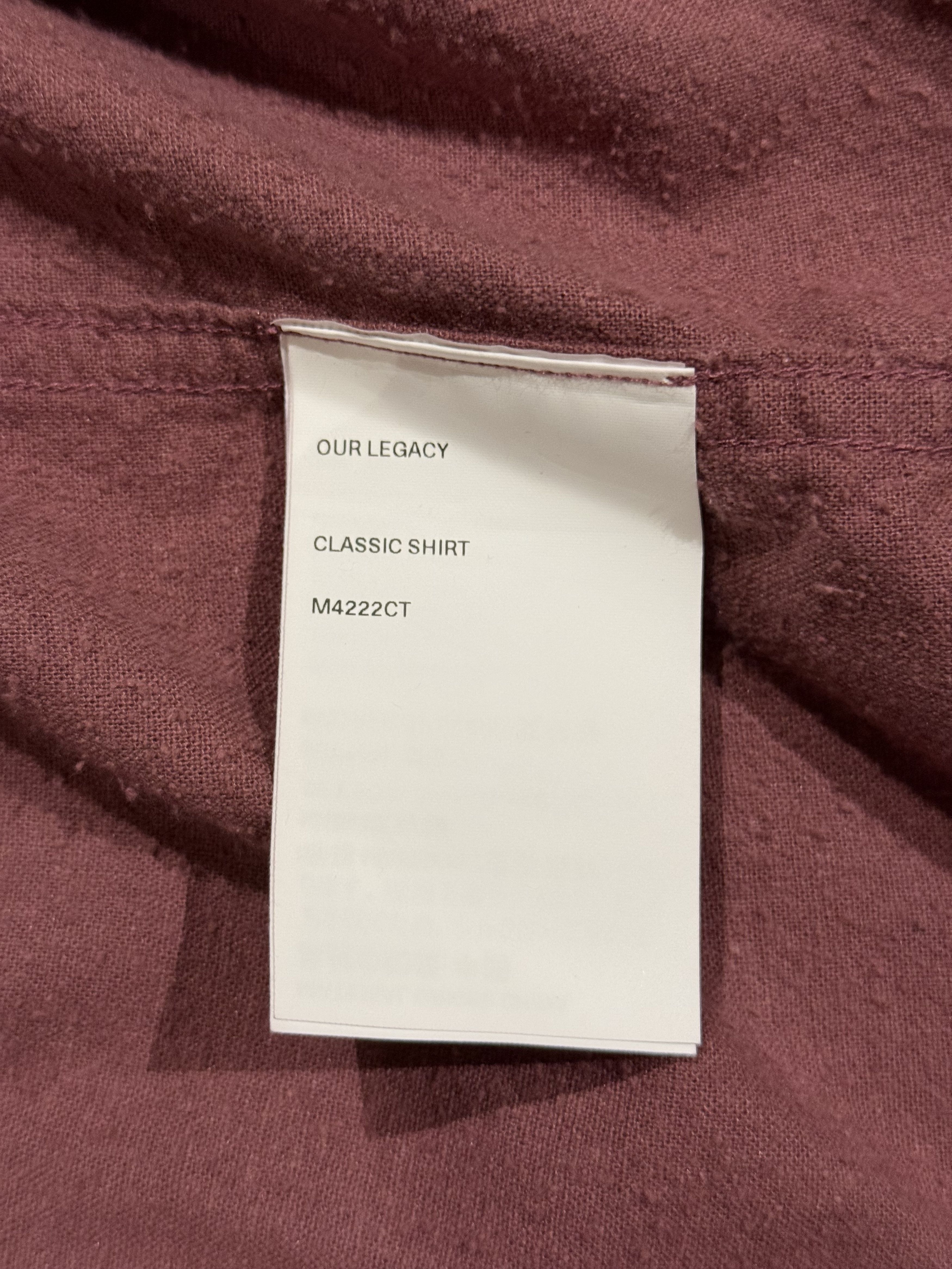 Our Legacy 💚 2022 Our Legacy Silk Noil Classic Shirt Hawthorn Size 50 Size US M / EU 48-50 / 2 - 18 Thumbnail