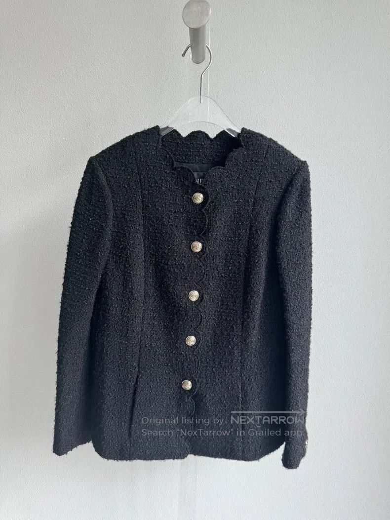 Chanel Chanel 20 black and gold wavy jackets Size XXS / US 00 / IT 34 - 4 Thumbnail