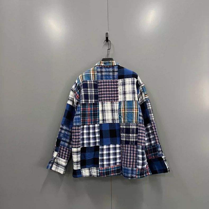 Greg Lauren greg lauren Plaid spliced lamb wool jacket 2506-Nextarrow Size US M / EU 48-50 / 2 - 2 Thumbnail