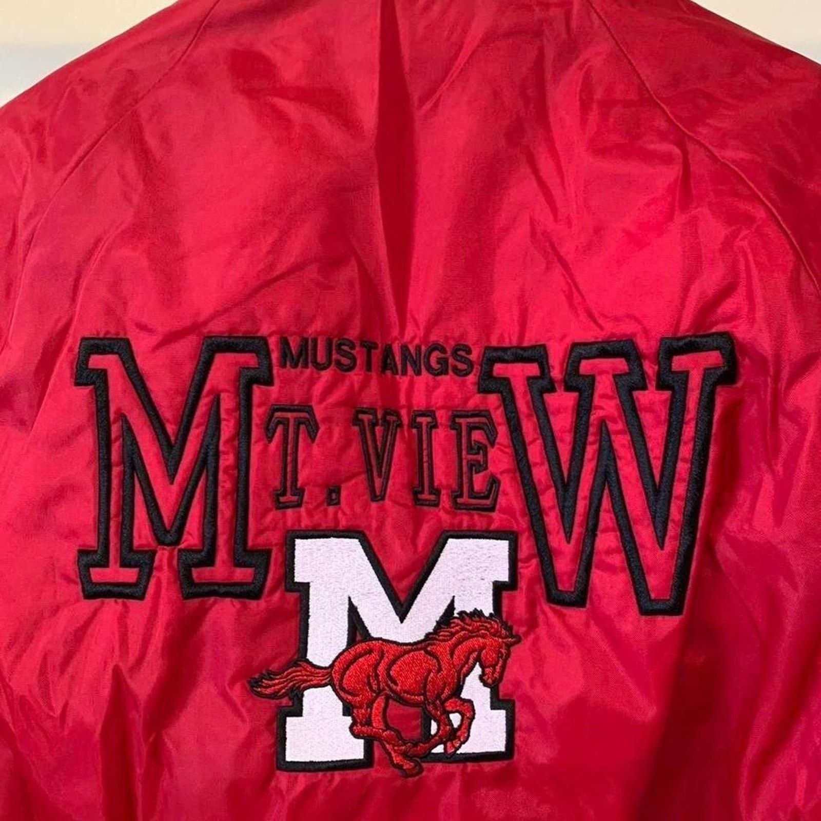Other Vintage 90s Mustangs MW Collage varsity jacket Size US M / EU 48-50 / 2 - 2 Thumbnail