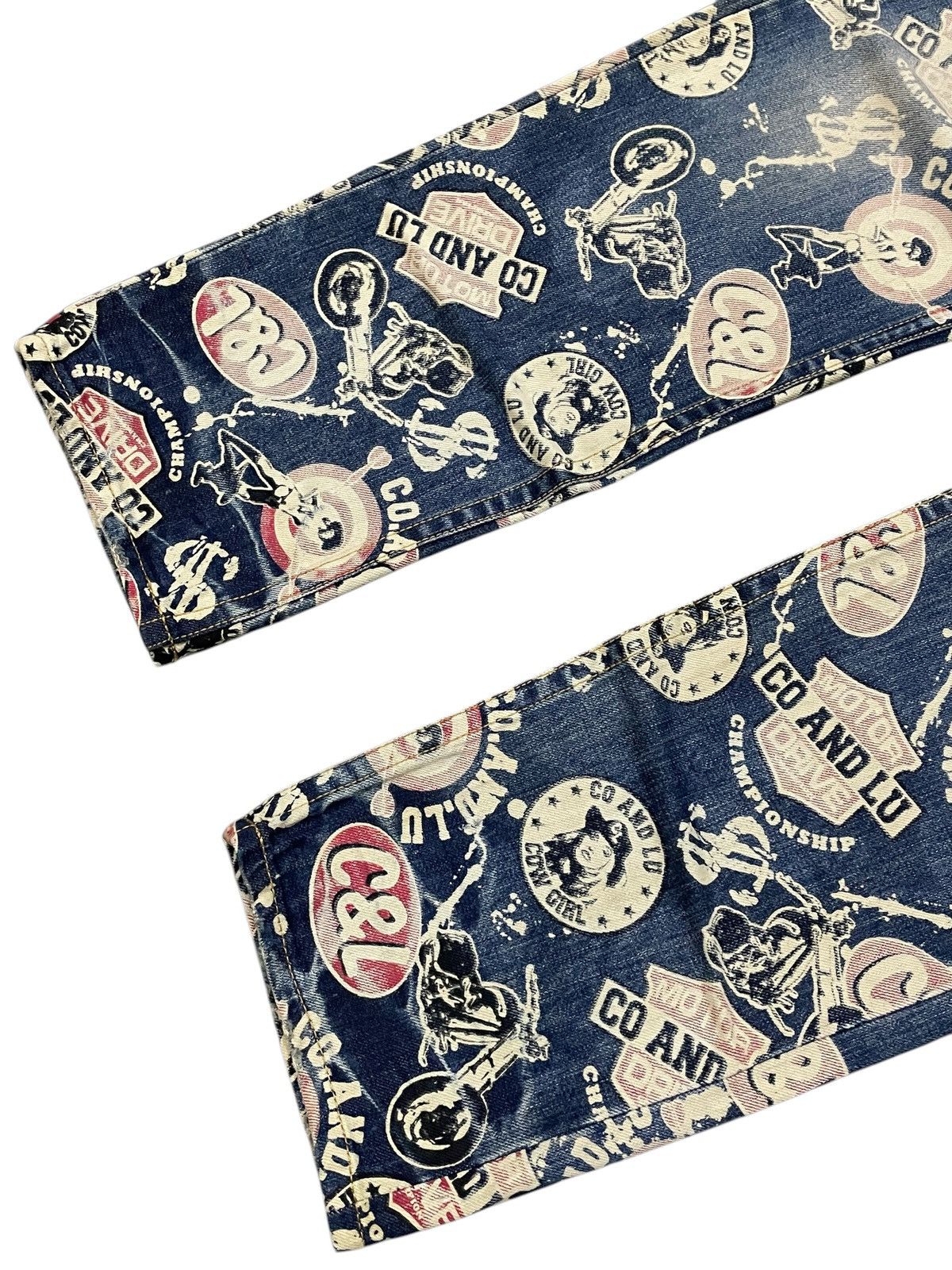 Hysteric Glamour Hysteric Glamour Style Co&Lu Japan All Over Print Jeans Size US 30 / EU 46 - 5 Thumbnail