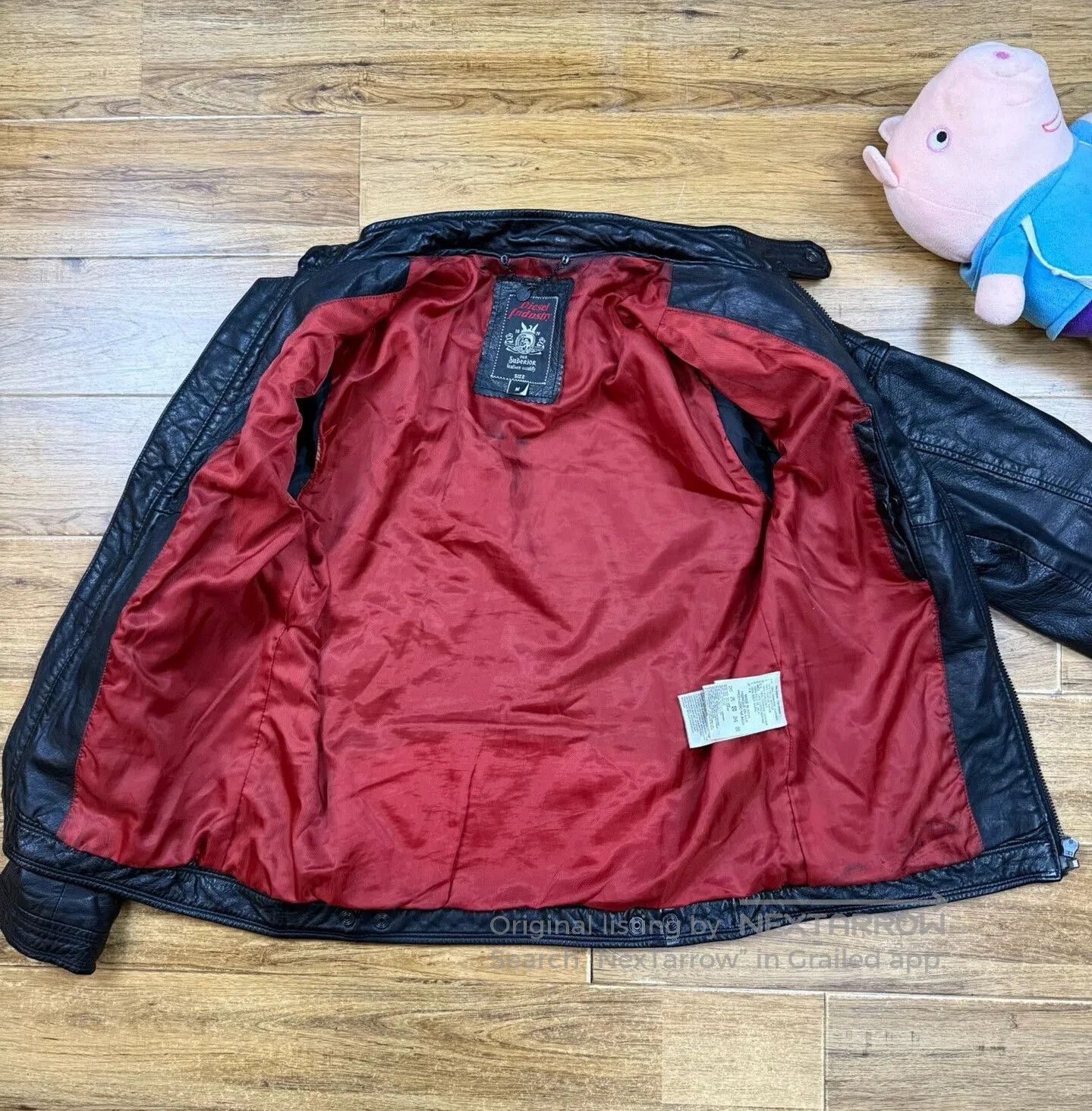 Diesel Diesel Men’s Black Leather Motorcycle Jacket. Size US M / EU 48-50 / 2 - 3 Thumbnail