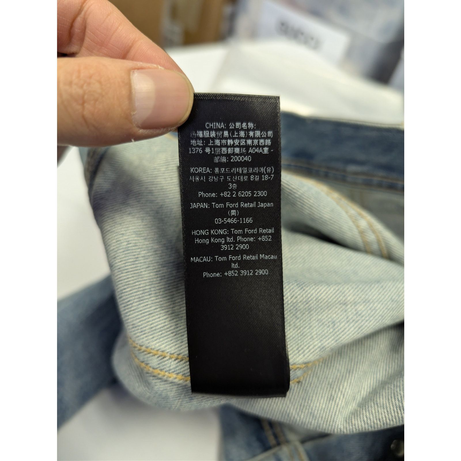 Tom Ford o1rshd1 Denim Jacket in Washed Blue S Size US S / EU 44-46 / 1 - 20 Thumbnail