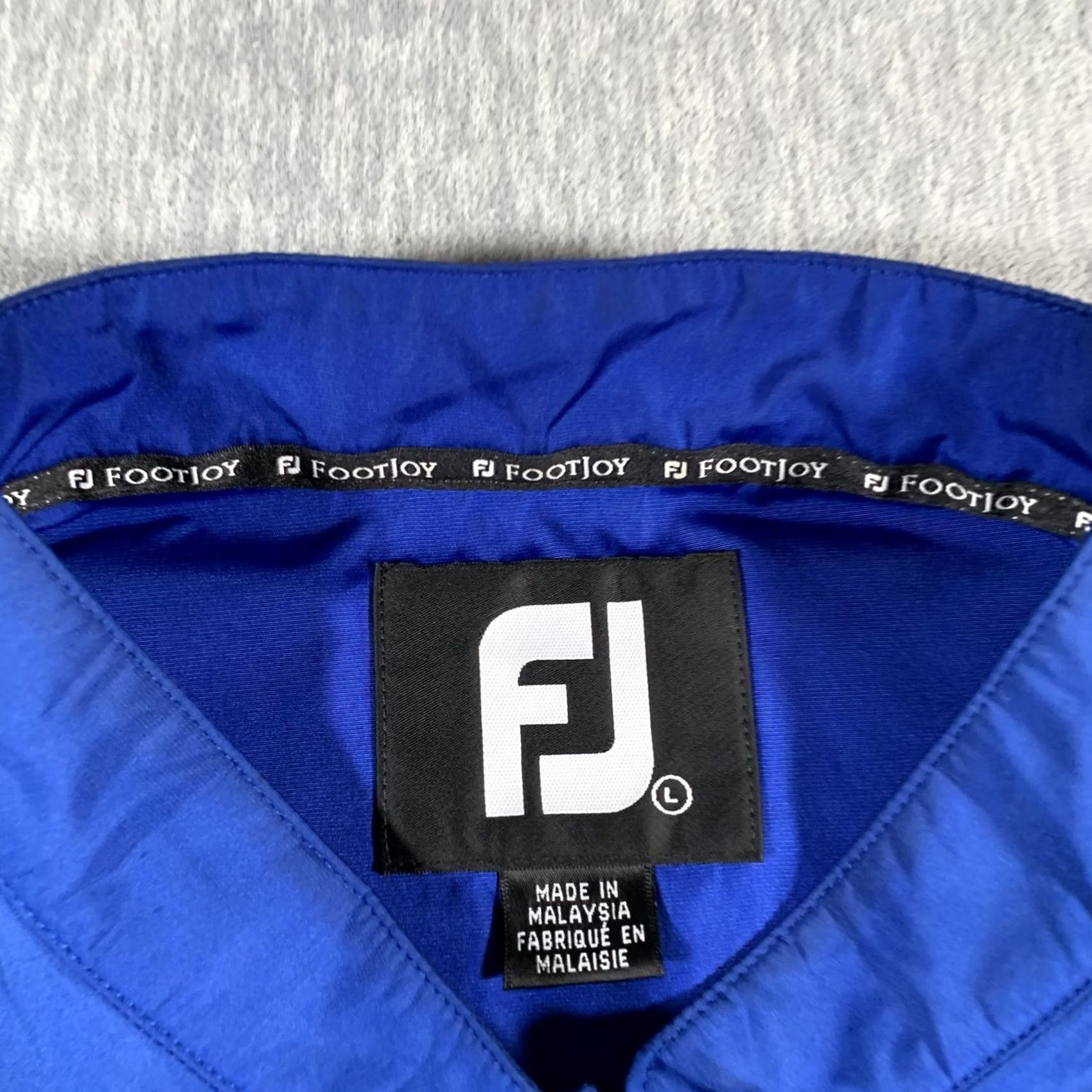 Footjoy FootJoy Vest Mens L Blue Morgan Run Club & Resort Windbreaker Pullover Quarter Zip Pockets Golf Size US L / EU 52-54 / 3 - 6 Thumbnail
