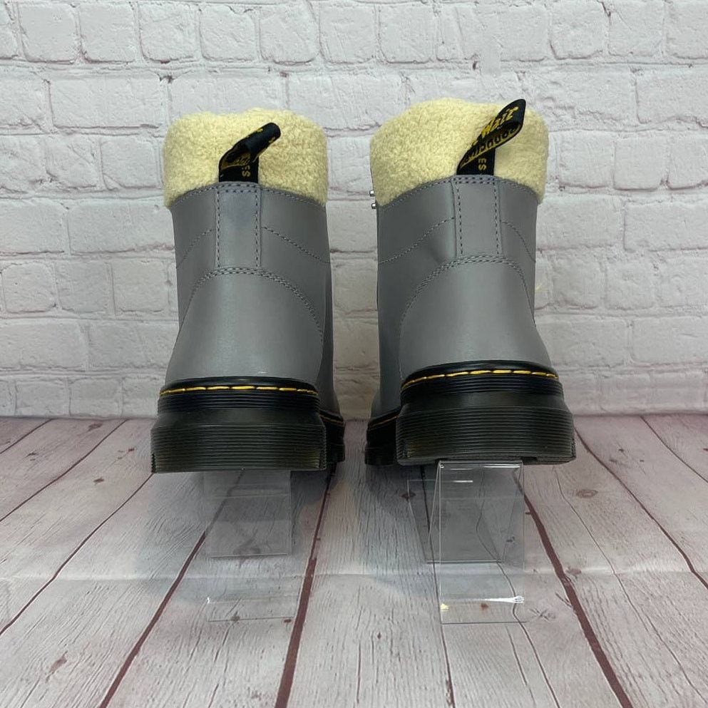 Dr. Martens Dr.Martens Combs With Faux Fur Lined Utility Grey Boots Size US 9 / IT 39 - 9 Thumbnail