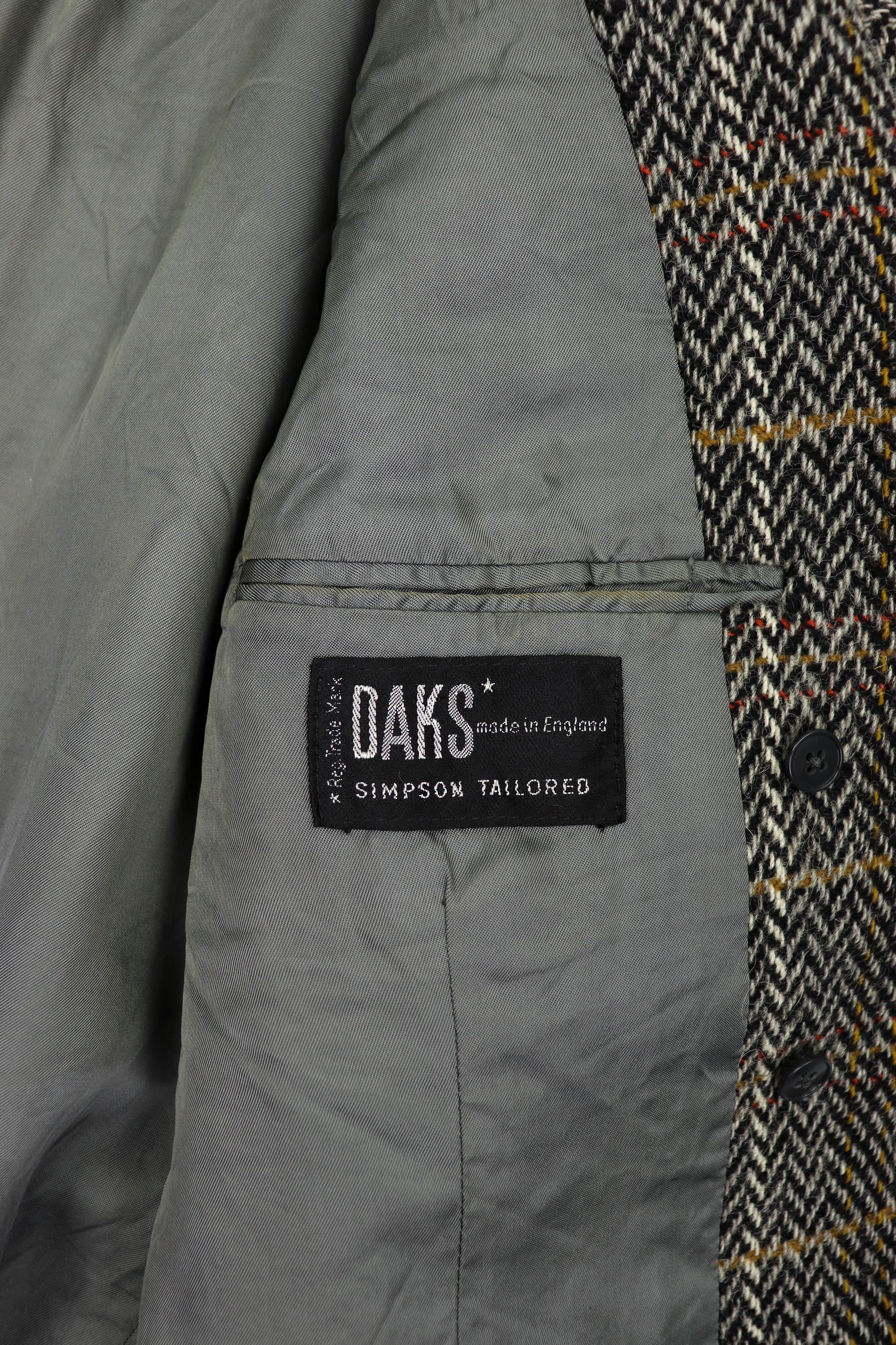 DAKS 80s Vintage DAKS Tartan Heavy Tweed Wool Sport Coat Blazer Size 40R - 16 Thumbnail