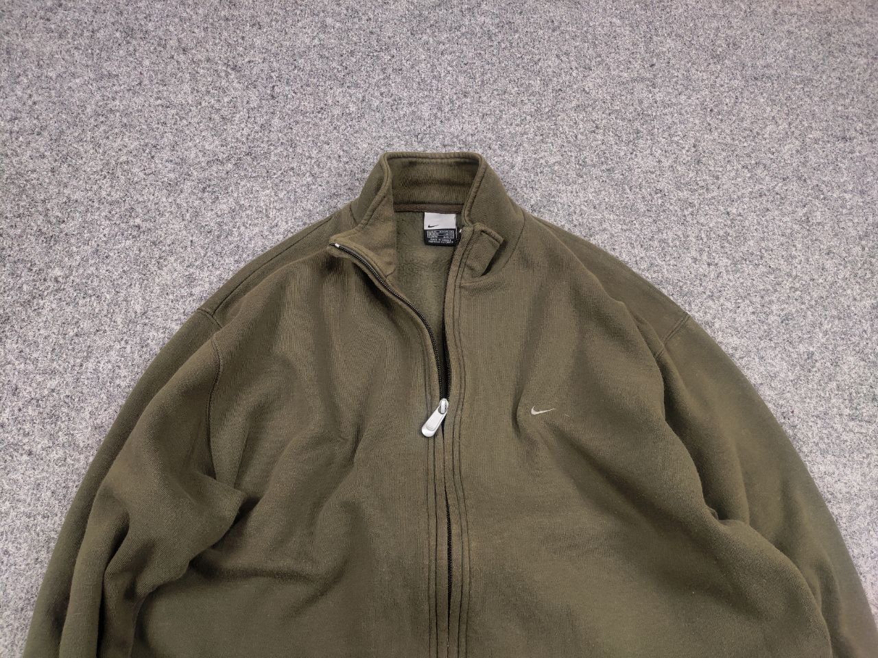 Nike Vintage Nike Y2K Style Swoosh Zip Military Olive Sweatshirt Size US M / EU 48-50 / 2 - 4 Thumbnail