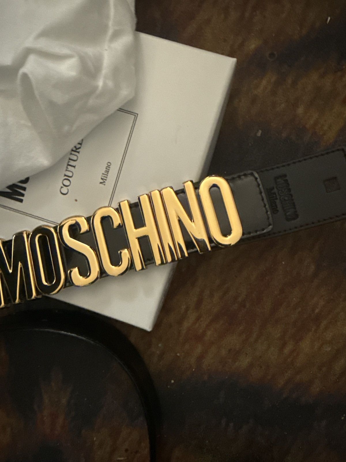 Moschino Moschino belt black/gold Woman’s Size ONE SIZE - 3 Thumbnail