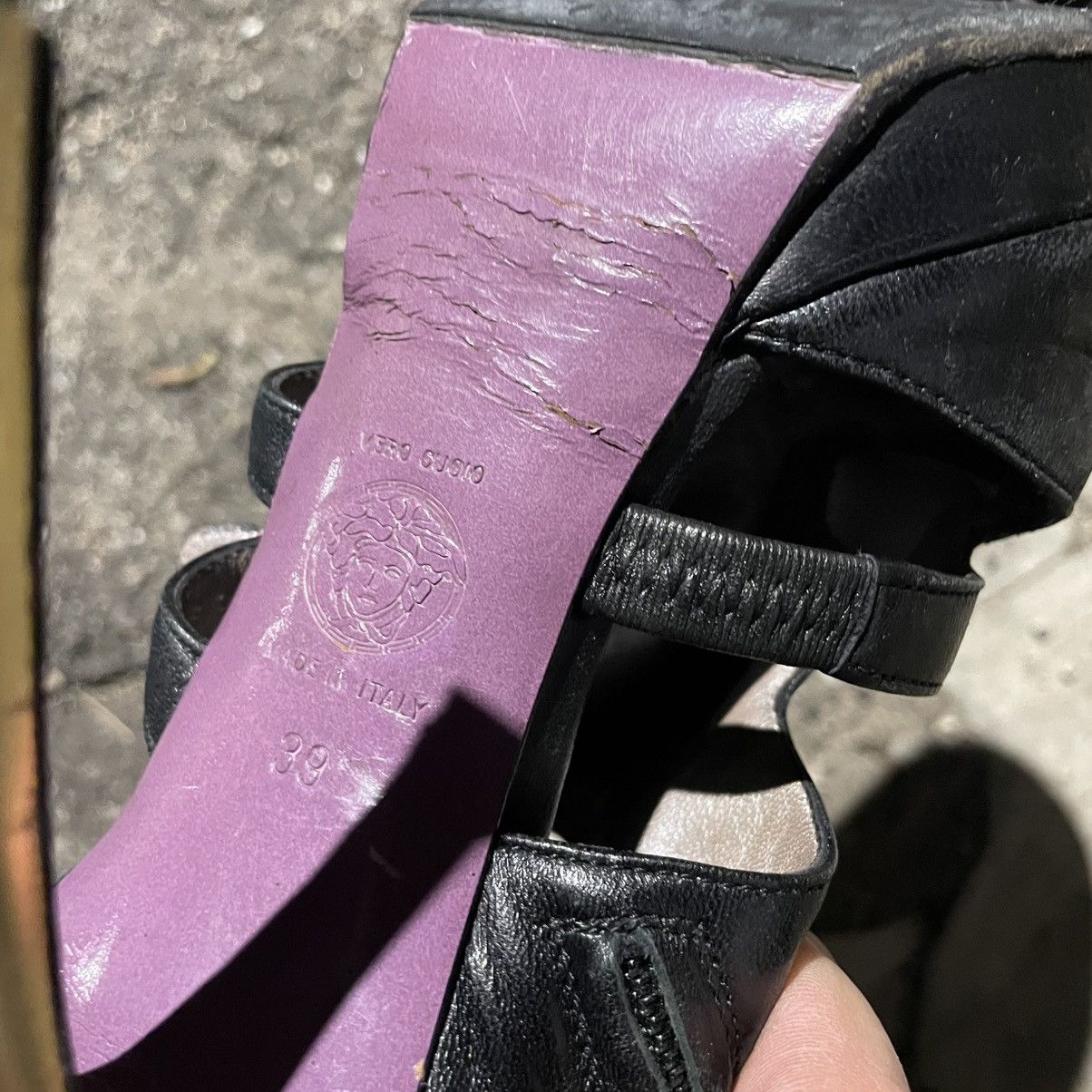 Versace Versace Leather Vintage Medusa Luxury Y2K Heels Ankle Boots Size US 9 / IT 39 - 9 Thumbnail