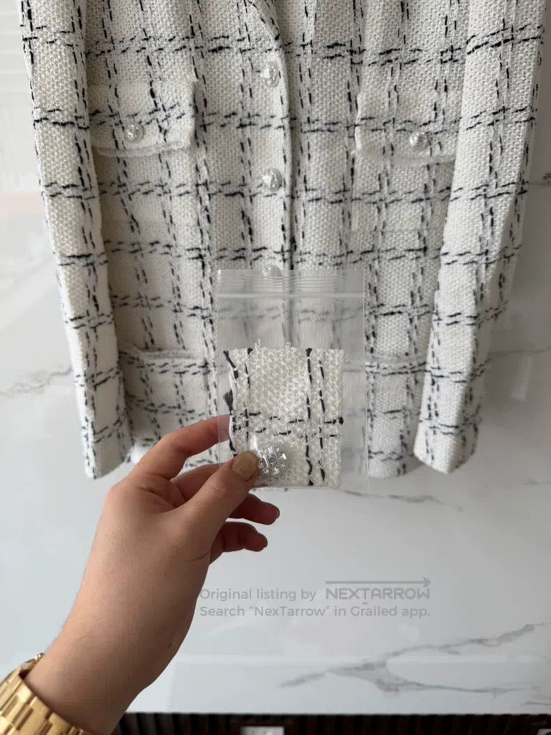 Chanel Chanel White Knit Overcoat Size XS / US 0-2 / IT 36-38 - 5 Thumbnail