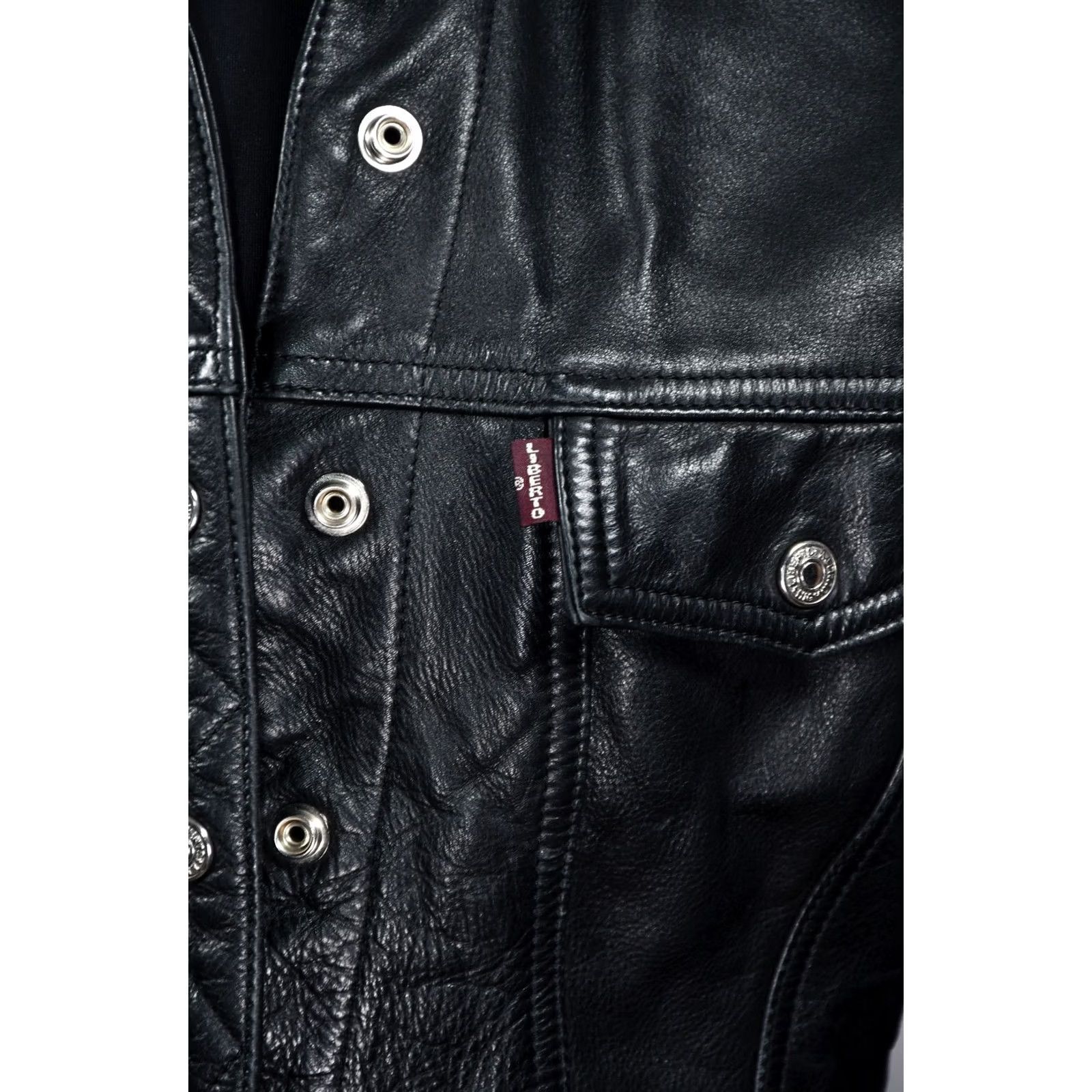 Vintage LIBERTO Jacket Outerwear Women's Vintage Leather Jacket M Black Motorcycle Jacket Size M / US 6-8 / IT 42-44 - 5 Thumbnail