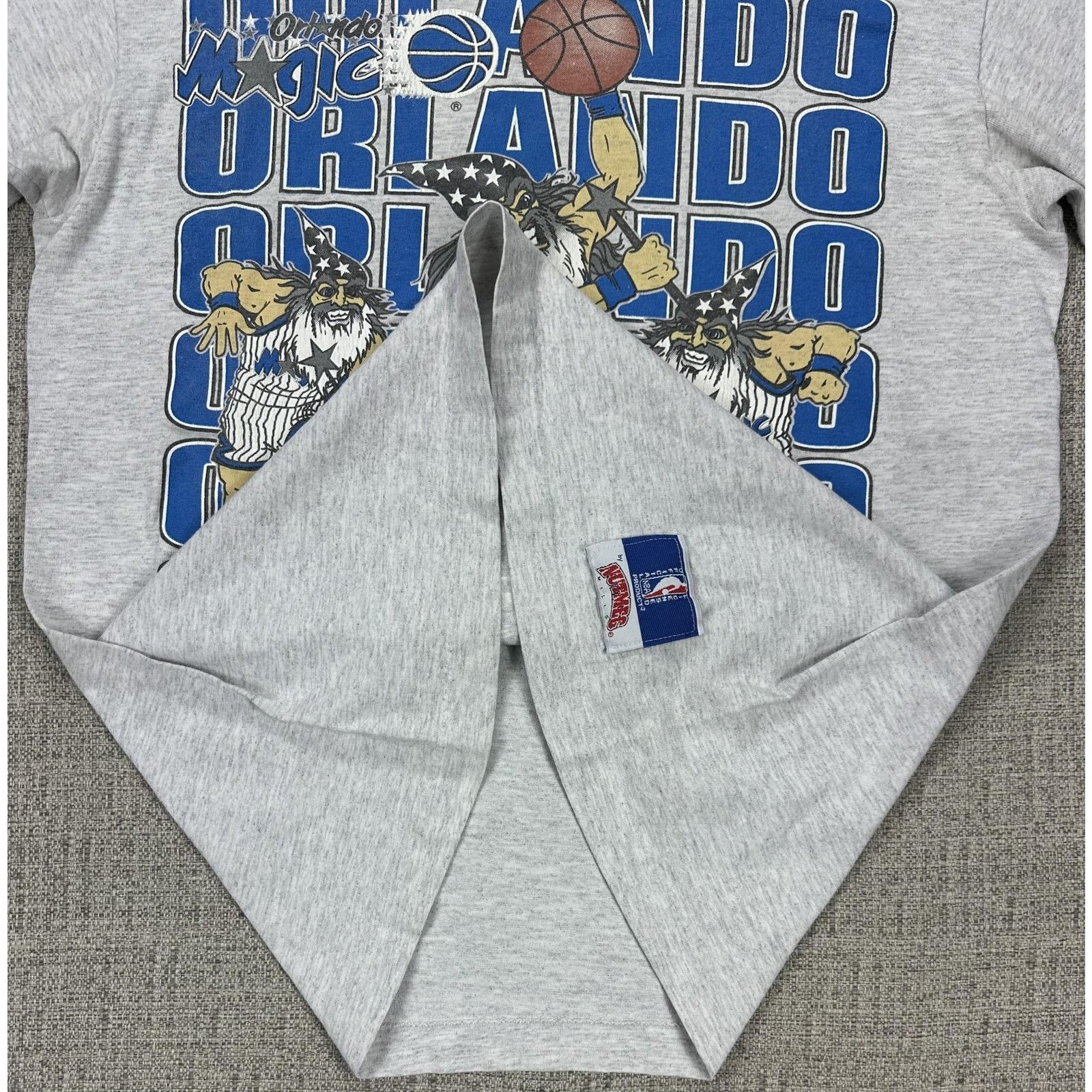 Nutmeg Orlando Magic Shirt Mens L Gray Wizard Cartoon Nutmeg USA 90 Size US L / EU 52-54 / 3 - 5 Thumbnail
