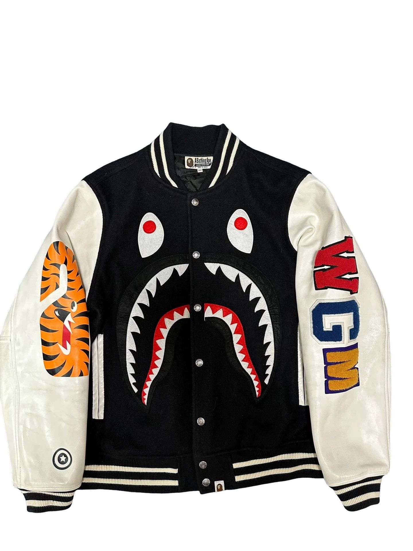 Bape BAPE Shark Tiger Varsity Jacket Size XL Size US XL / EU 56 / 4 - 1 Thumbnail