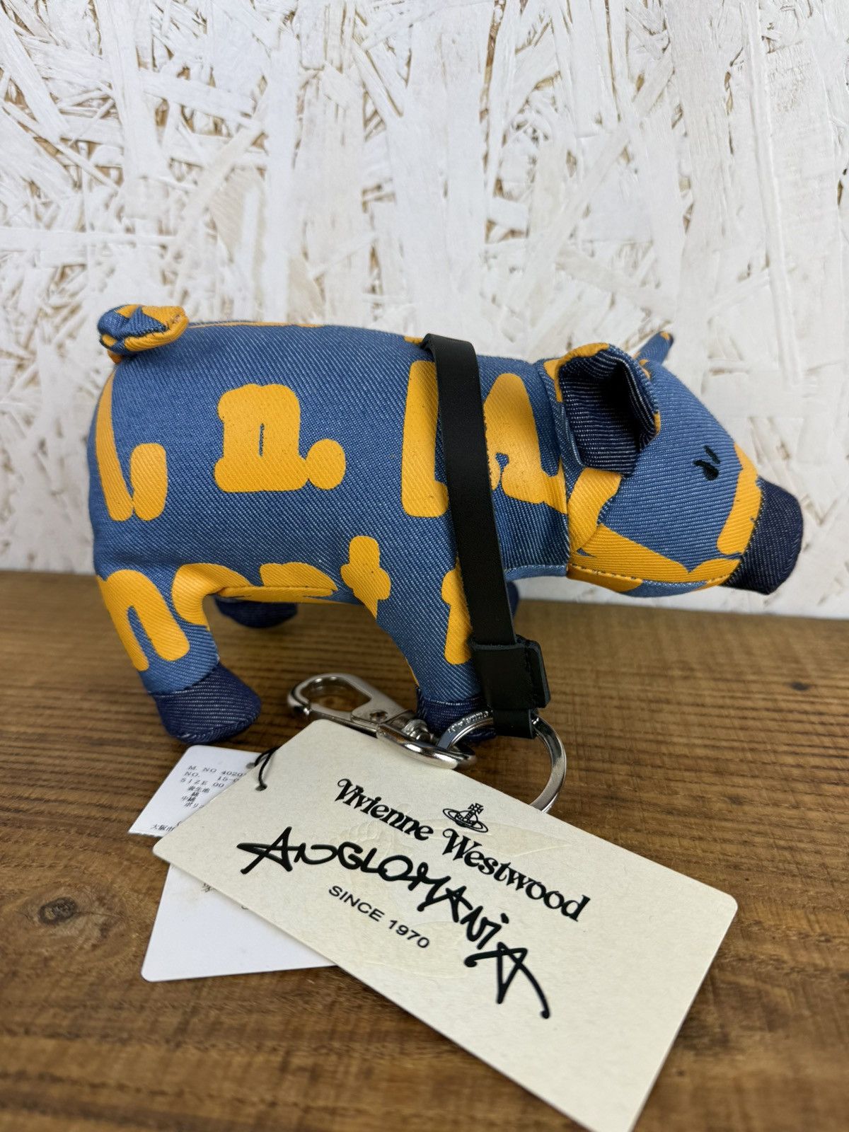 Vivienne Westwood NWT Vivienne Westwood Anglomania Denim Pig Toy Charm Size ONE SIZE - 1 Thumbnail