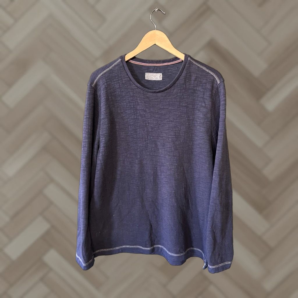 Carbon2Cobalt Carbon2Cobalt Mens Blue Long Sleeve Pullover Sweatshirt XL XXL? Wait. Size US XL / EU 56 / 4 - 1 Thumbnail