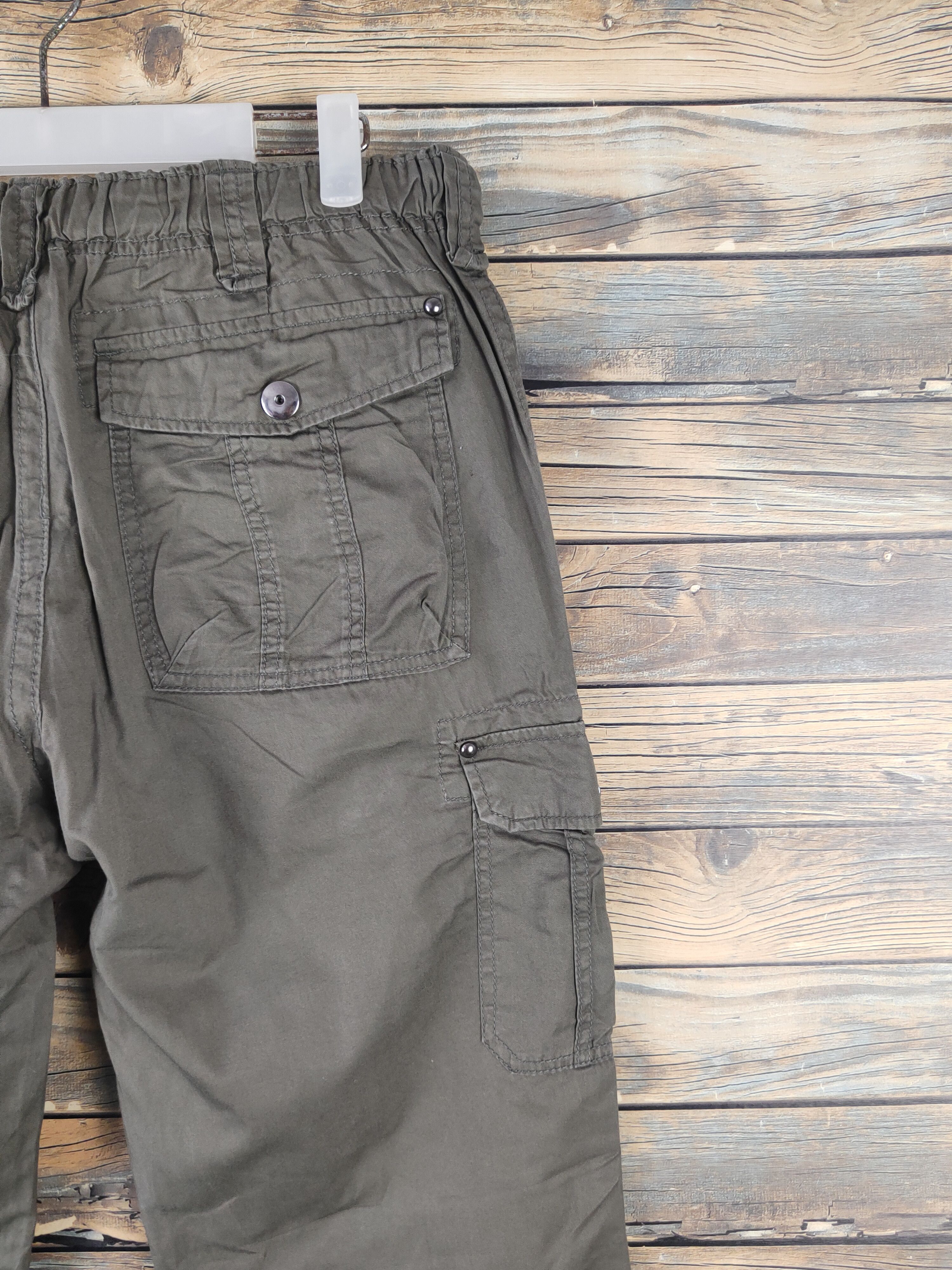 Japanese Brand DL Japanese Brand Dark Olive Multipocket Cargo Pants #2116 Size US 32 / EU 48 - 10 Thumbnail