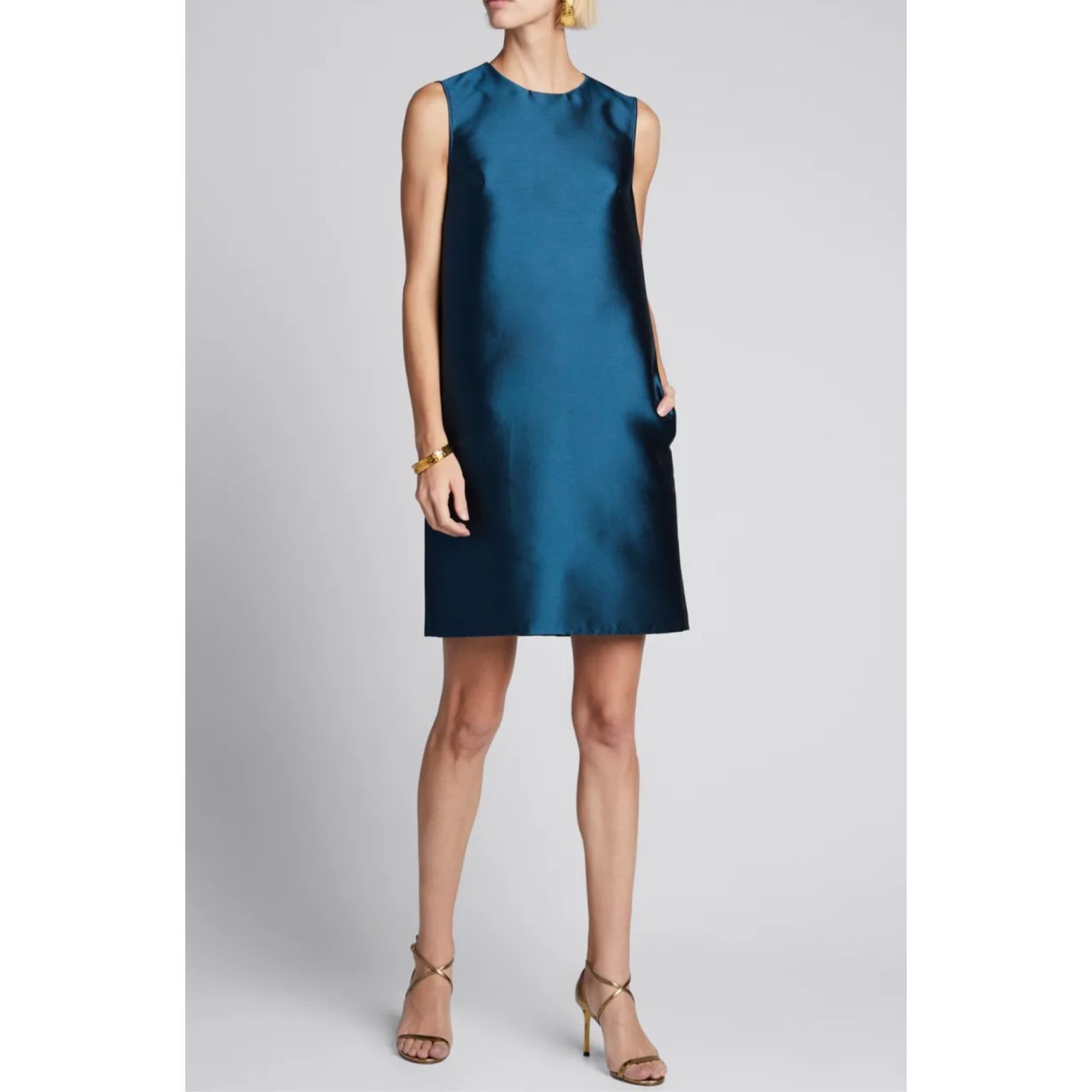 Carolina Herrera CAROLINA HERRERA Silk Gazar Sleeveless Shift Dress size 12 Size XL / US 12-14 / IT 48-50 - 1 Thumbnail