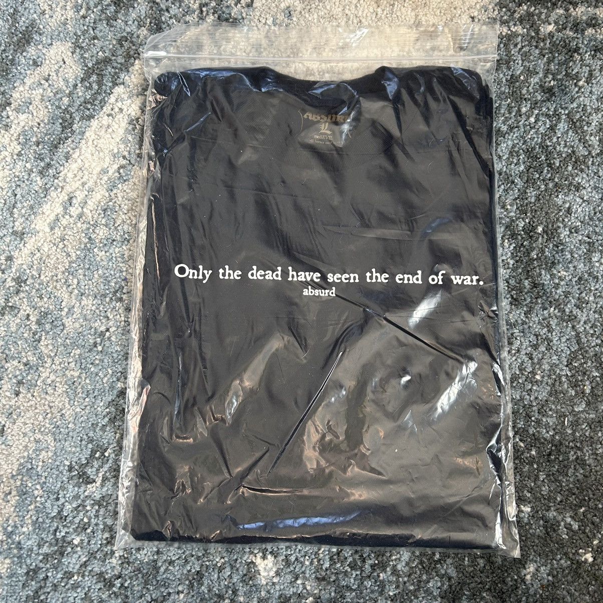 Absurd 2020 mediEVIL “Only the dead have seen the end of war” tee Size US L / EU 52-54 / 3 - 5 Thumbnail