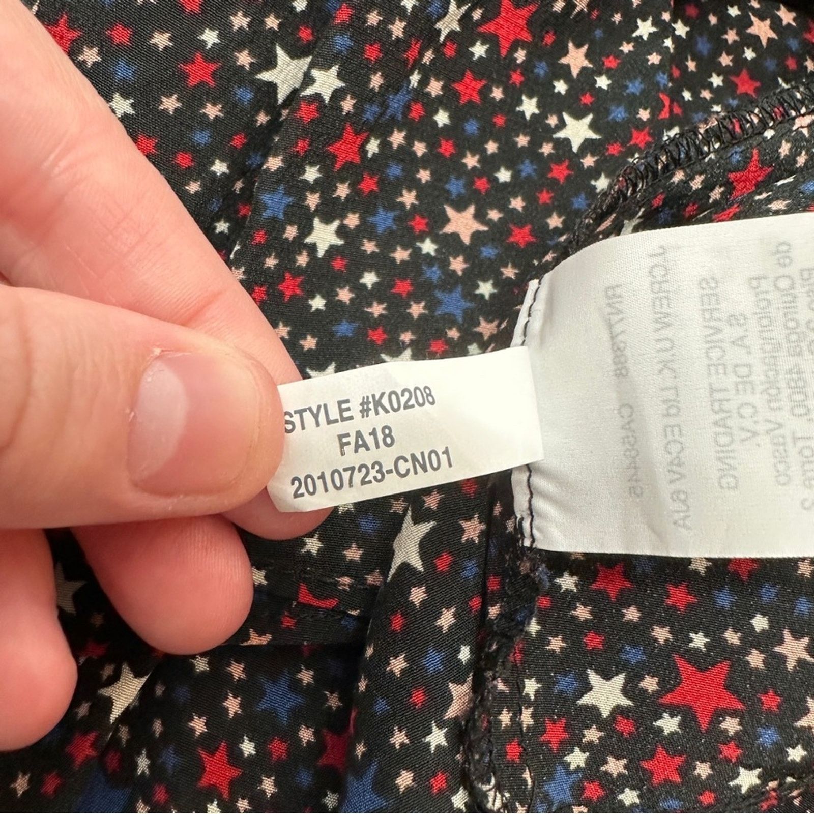 Madewell Madewell Silk Ruffle-Hem Wrap Long Sleeve Top Starry Night Size M / US 6-8 / IT 42-44 - 10 Thumbnail