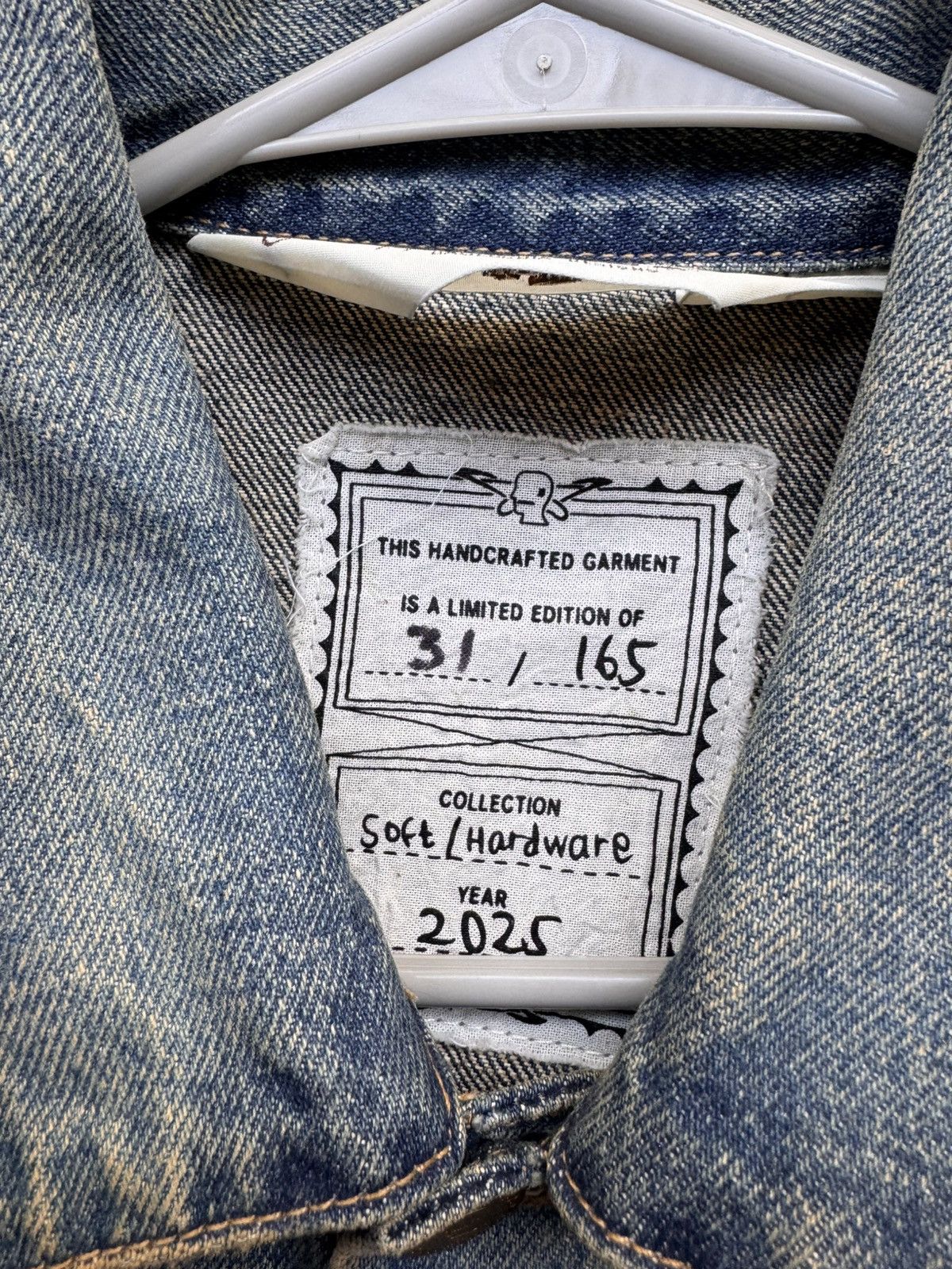 Brain Dead Brain Dead Washed Indigo Denim Jacket - Sz Large Size US L / EU 52-54 / 3 - 4 Thumbnail