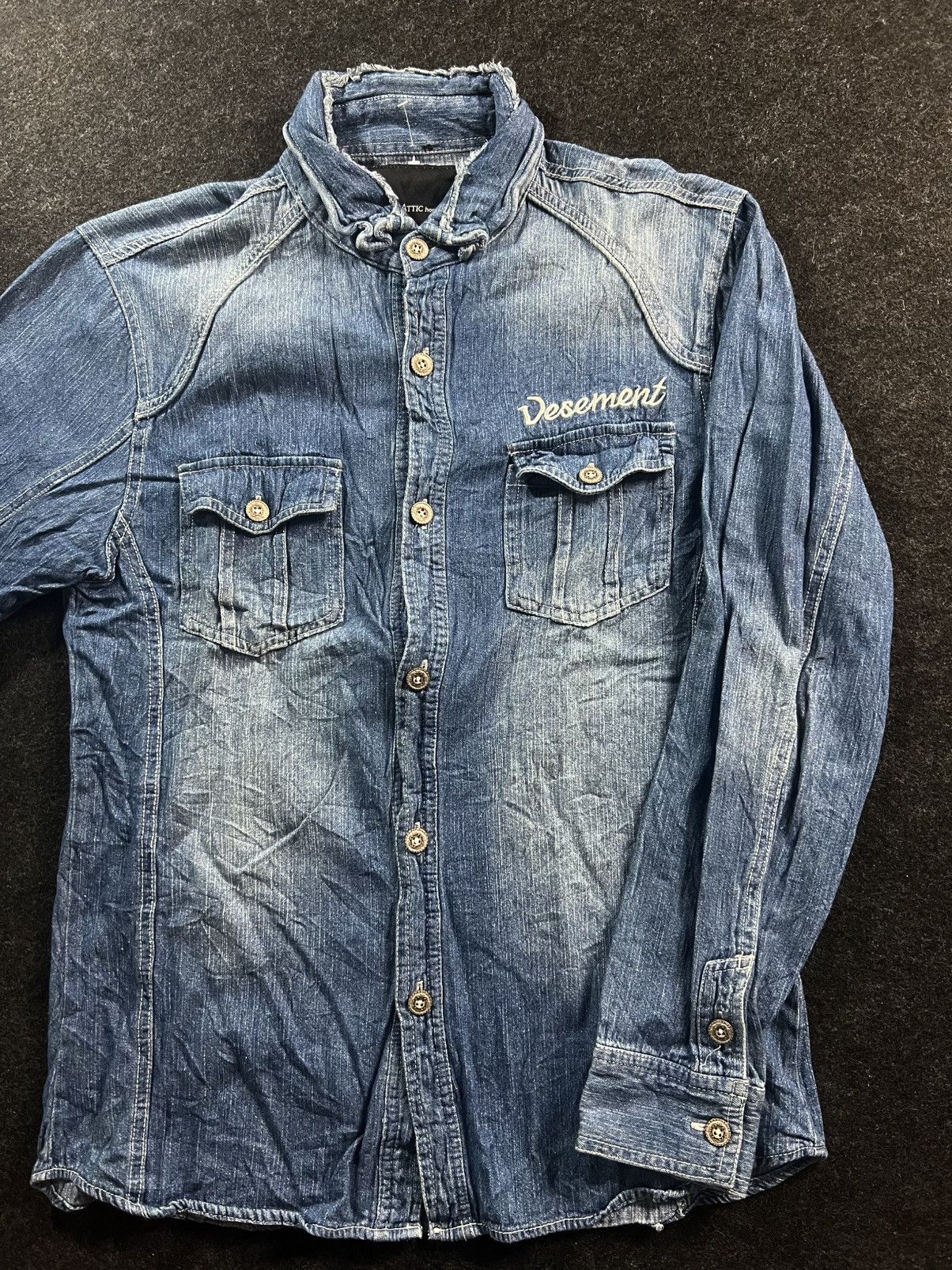 Tornado Mart Vintage In The Attic Homme Distressed Western Button Up Size US M / EU 48-50 / 2 - 1 Thumbnail