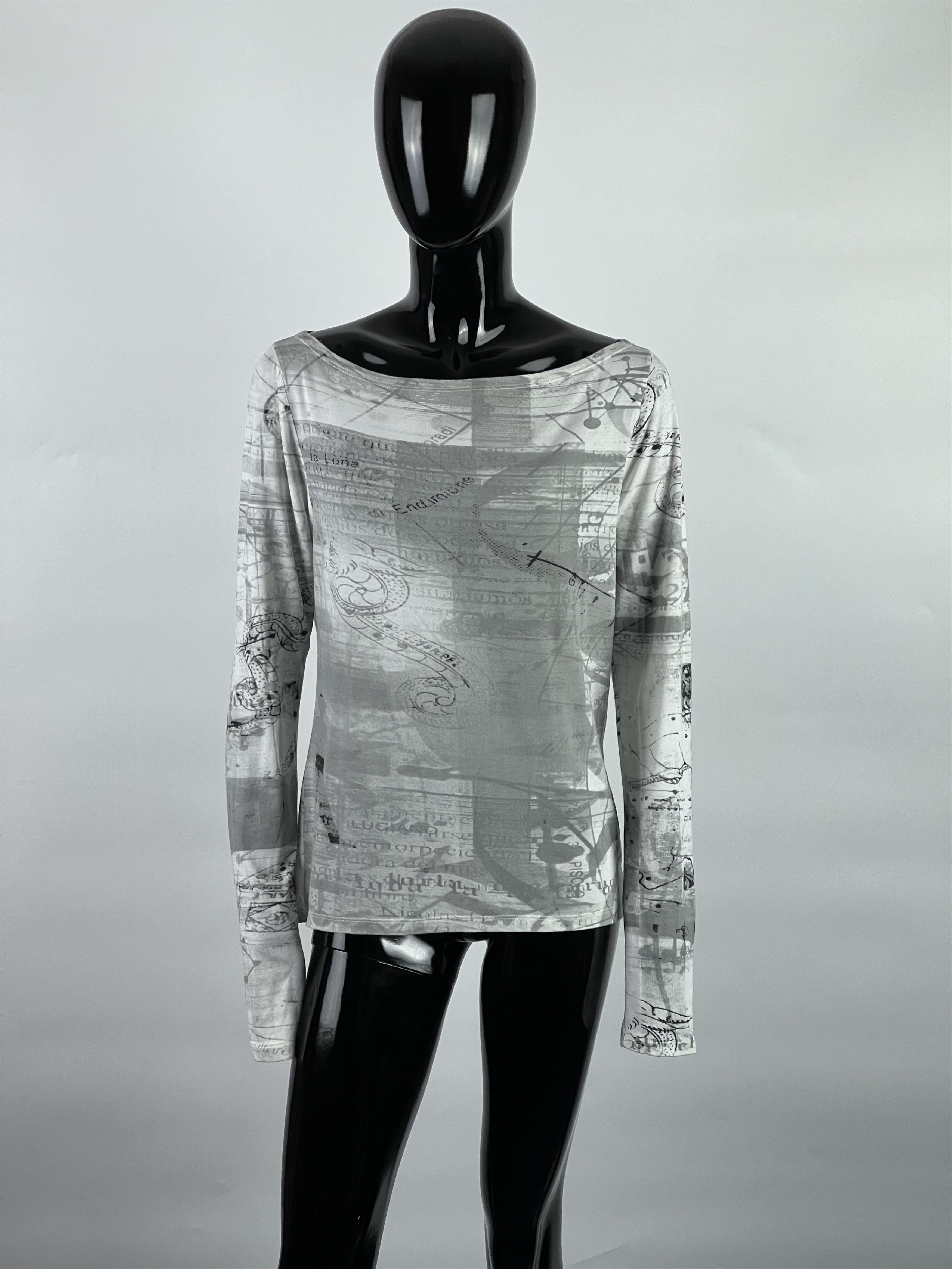 Sarah Pacini Sarah Pacini Modal Long Sleeve T Shirt Top Blouse Size 4 Size S / US 4 / IT 40 - 1 Thumbnail