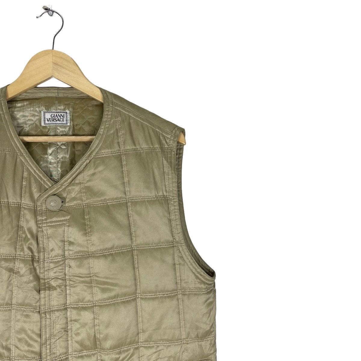 Versace 🌟GIANI VERSACE PUFFER LIGHT ZIPPER VEST Size US S / EU 44-46 / 1 - 3 Thumbnail