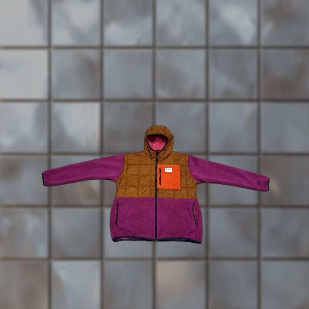 Cotopaxi Cotopaxi Trico Hybrid Hooded Jacket Womens XL Maroon Puffer Sherpa Fleece Jacket Size XL / US 12-14 / IT 48-50 - 1 Thumbnail