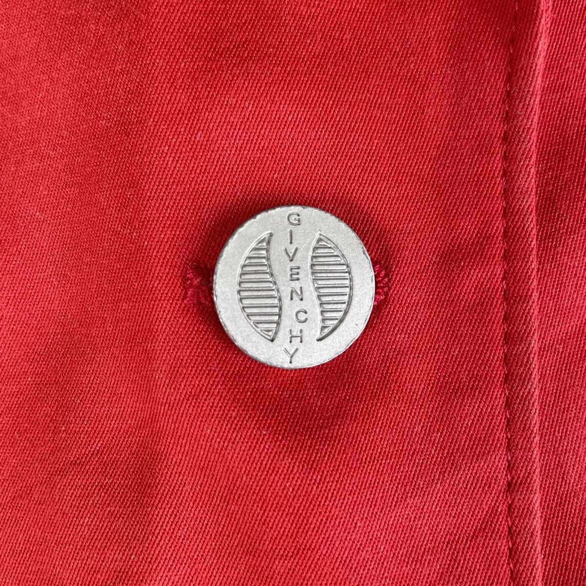 Givenchy Vintage Givenchy Boutiques Red Short Sleeve Women Blazer Size US S / EU 44-46 / 1 - 8 Thumbnail