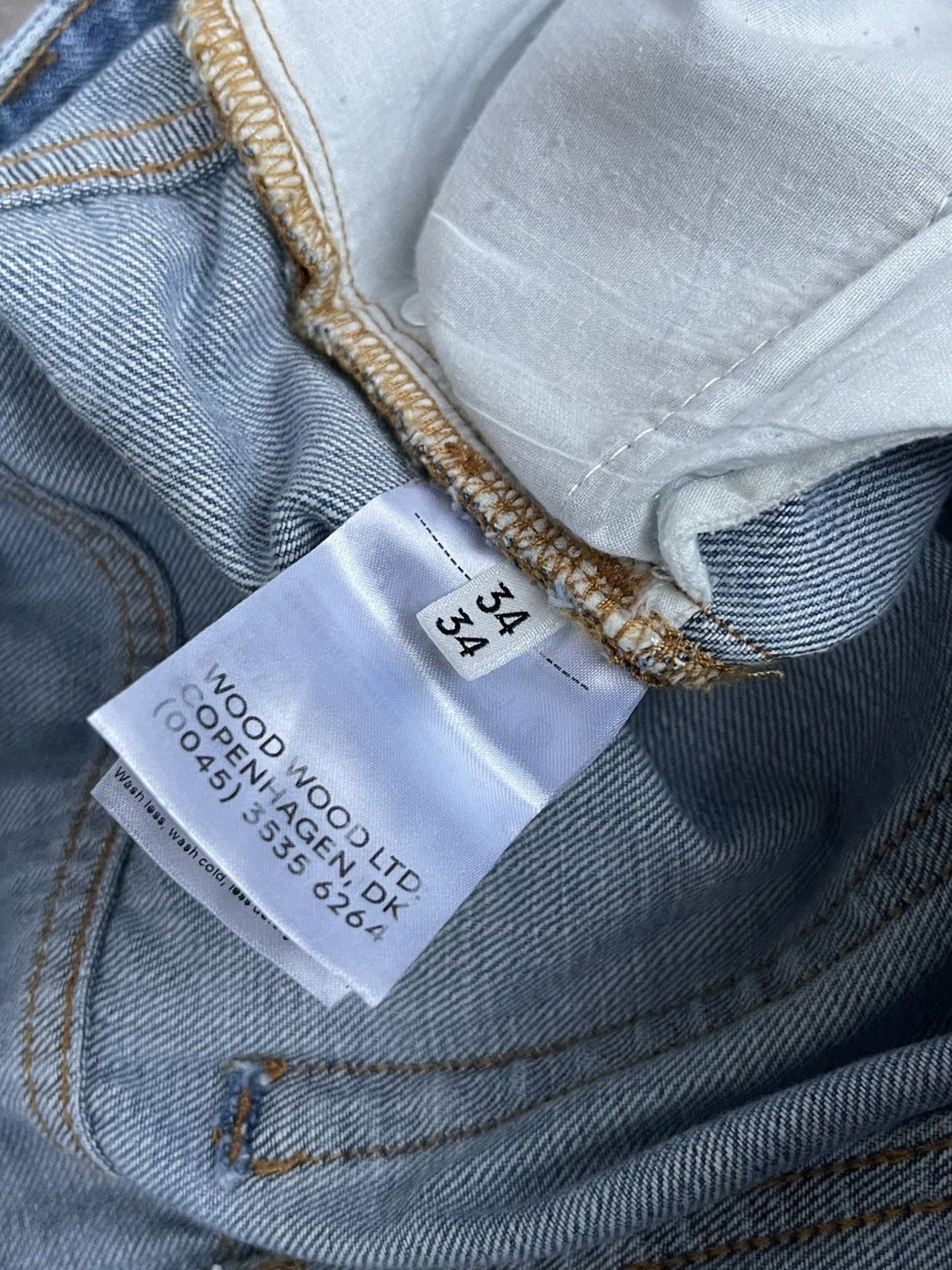 Wood Wood !DS! SS24 Wood Wood Paulo Loose Leg Floral Wash Denim Pants Size US 32 / EU 48 - 19 Thumbnail