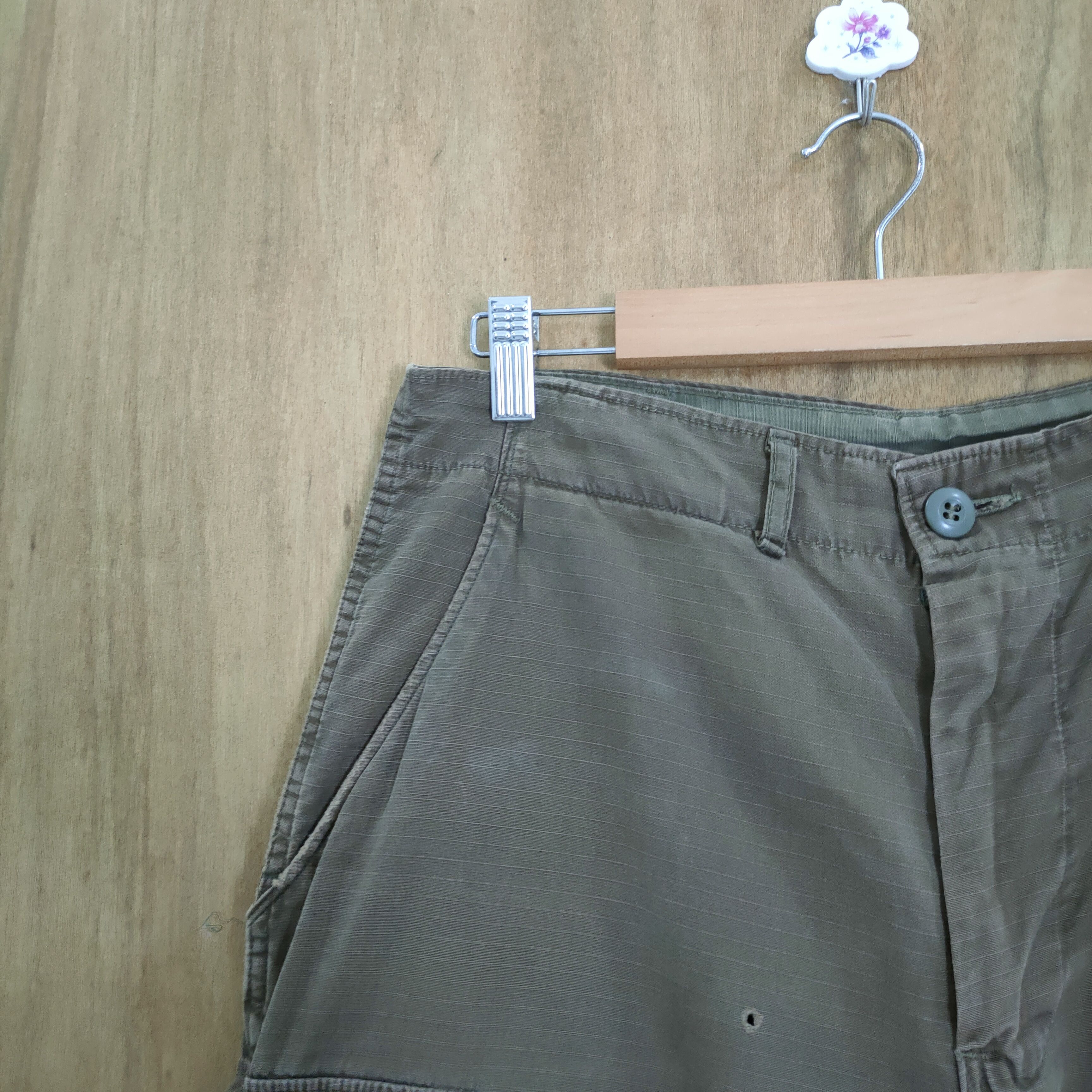 Japanese Brand VINTAGE MILITARY BROWN FADED CARGO PANTS Size US 30 / EU 46 - 5 Thumbnail