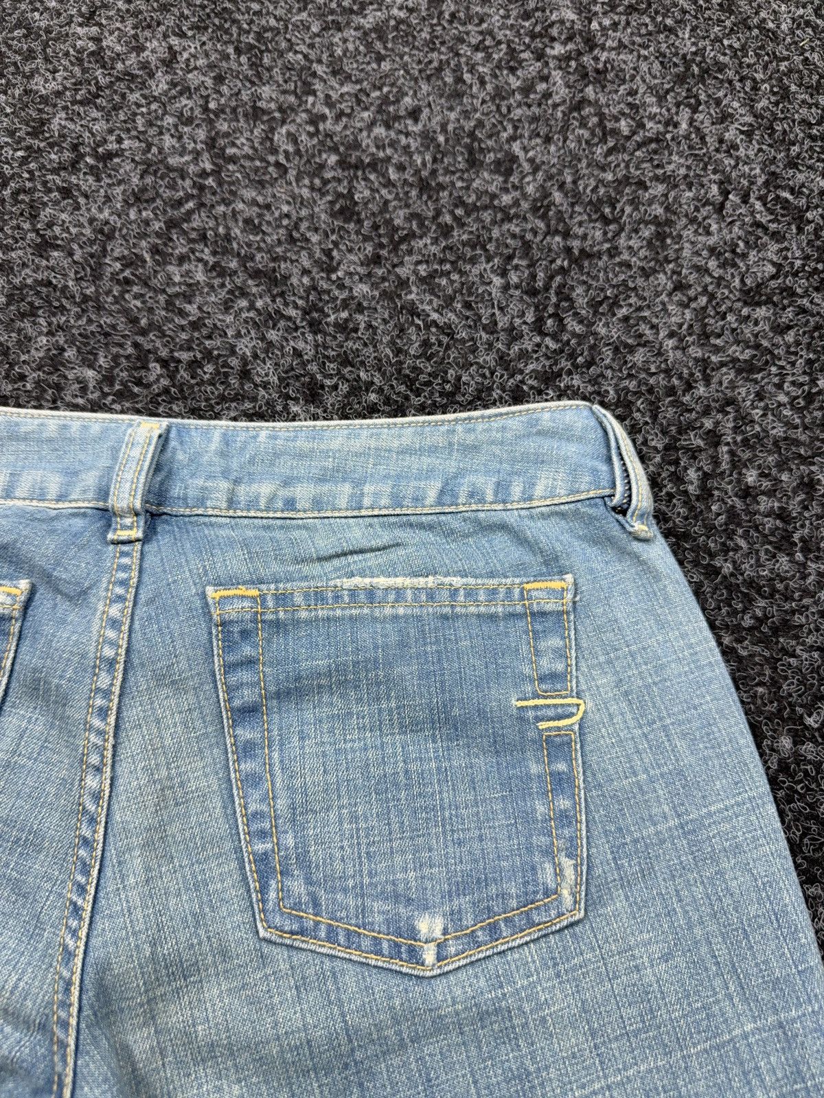 Diesel 90s Retro Diesel P-Hush Y2K Low Rise Flared Denim Jeans Size 27" / US 4 / IT 40 - 18 Thumbnail