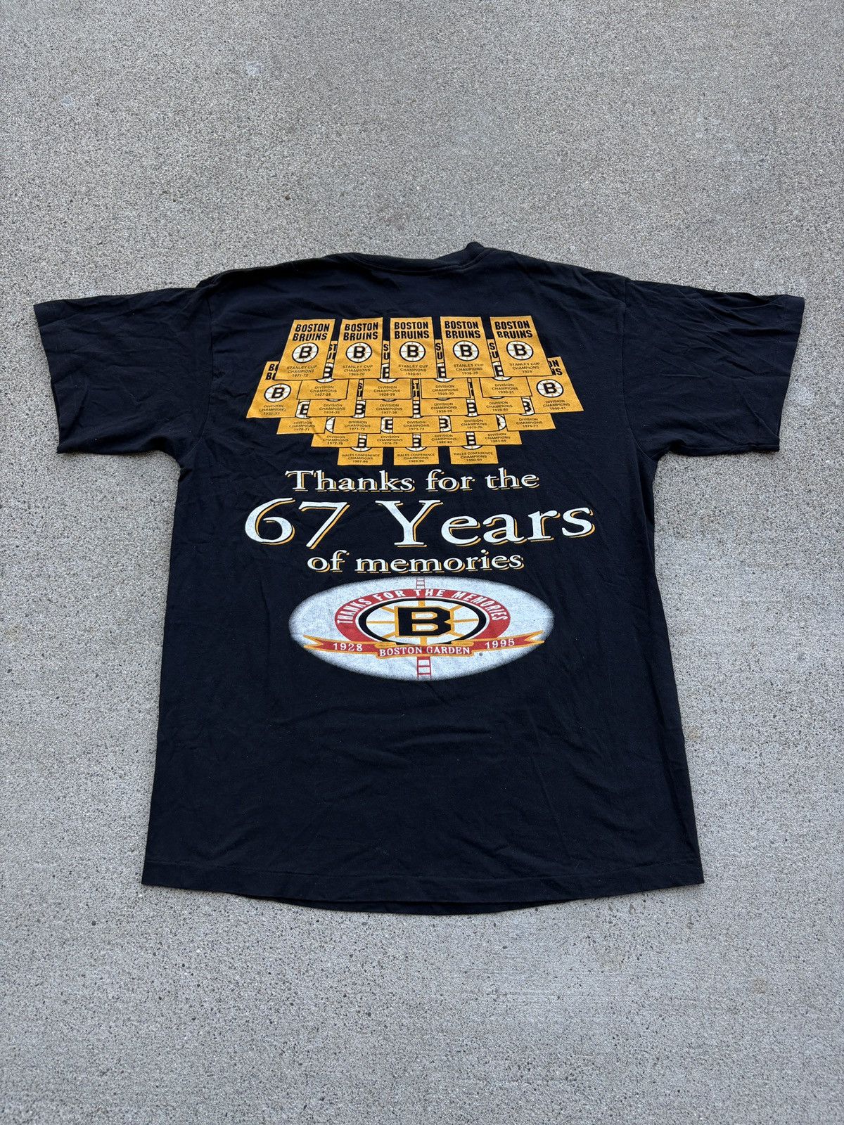 NHL Vintage 1995 NHL Bruins “Boston Garden” Black T-Shirt Size L Size US L / EU 52-54 / 3 - 2 Thumbnail