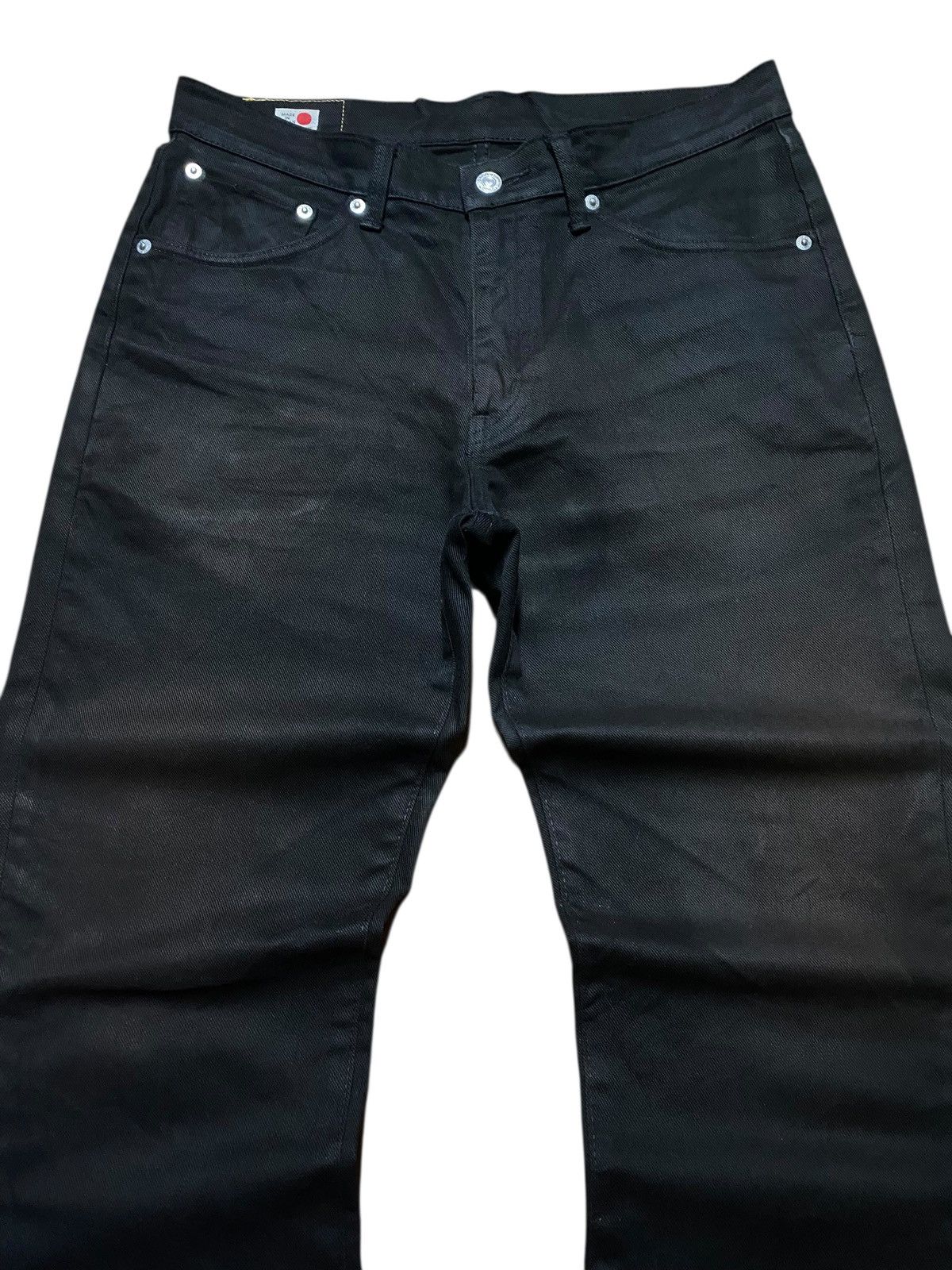 Edwin Vintage Edwin 503 Black Denim Slim Fit Jeans Size US 32 / EU 48 - 3 Thumbnail