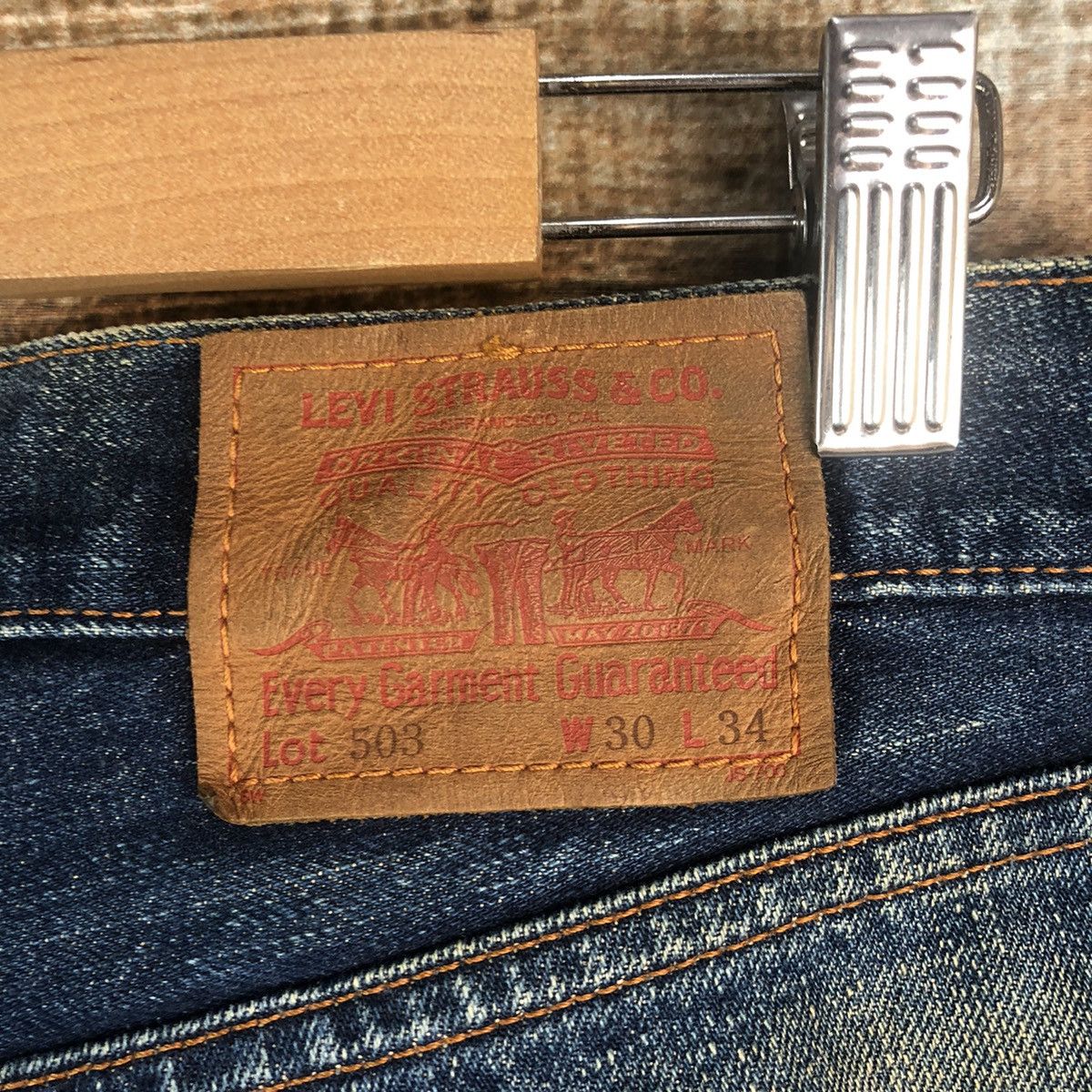 Levi's Levis 503 Blue Denim jeans Pants #A2574 Size US 30 / EU 46 - 20 Thumbnail