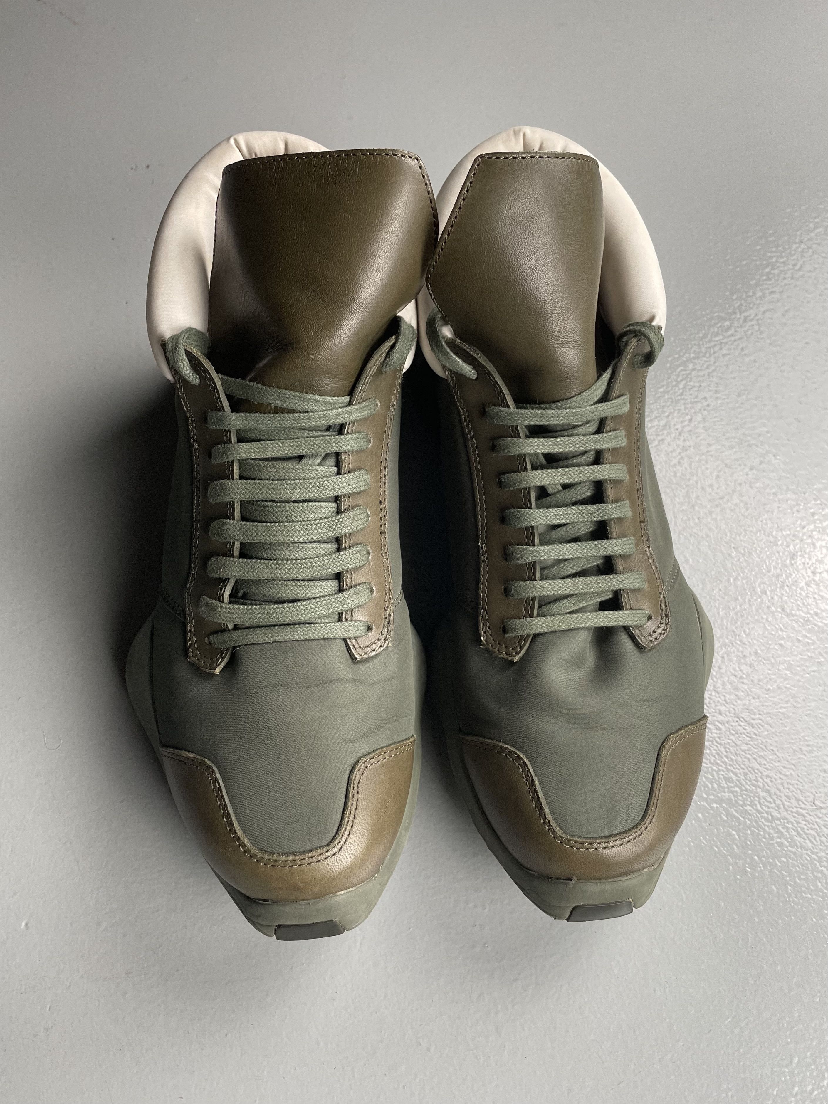 Adidas × Rick Owens adidas x Rick Owens S/S 2016 Tech Runner (Earth Green) Size US 6.5 / EU 39-40 - 3 Thumbnail
