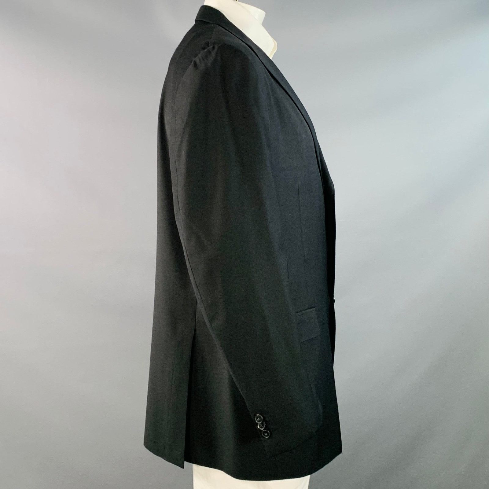 Ermenegildo Zegna ERMENEGILDO ZEGNA Size 48 Wool Twill Notch Lapel Sport Coat Size 48R - 2 Thumbnail