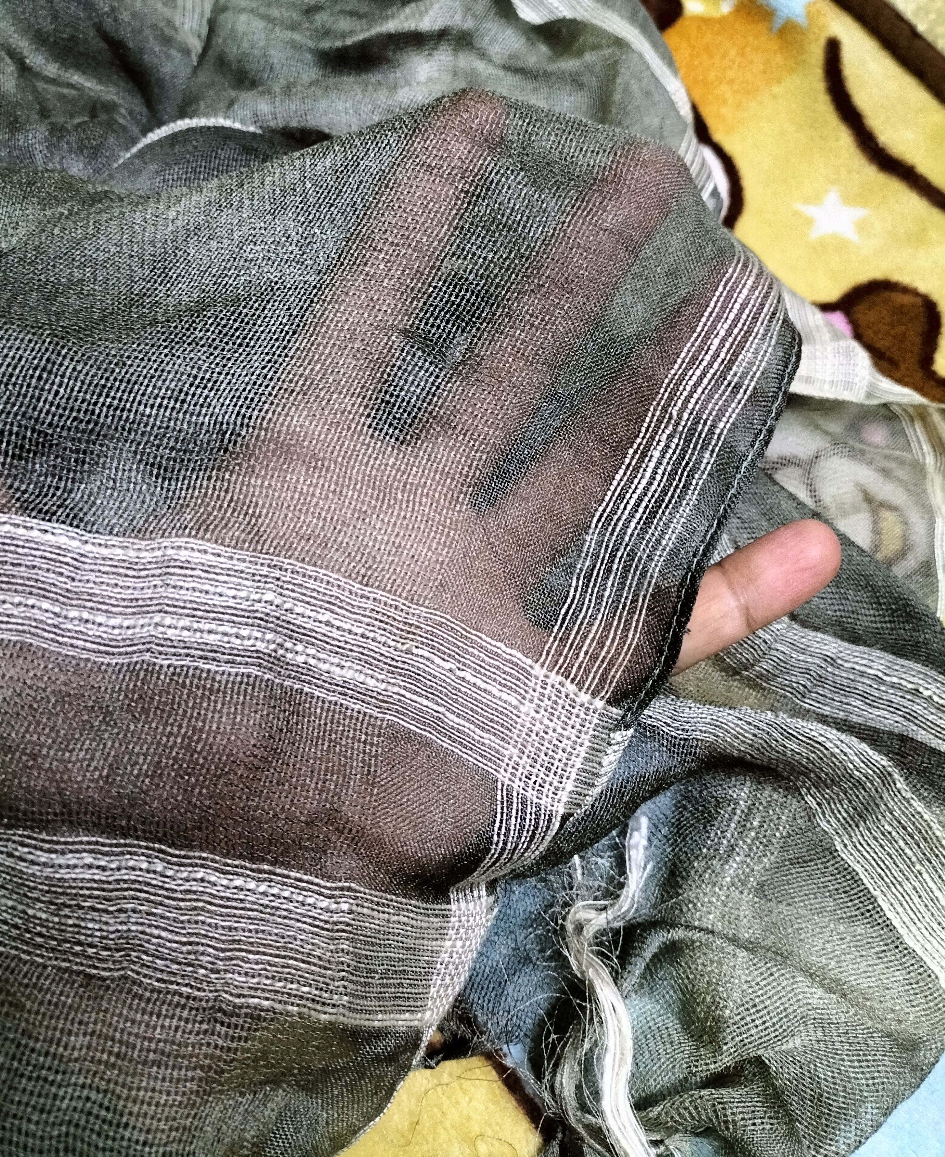 Issey Miyake Plantation rayon/silk scarf Size ONE SIZE - 4 Thumbnail